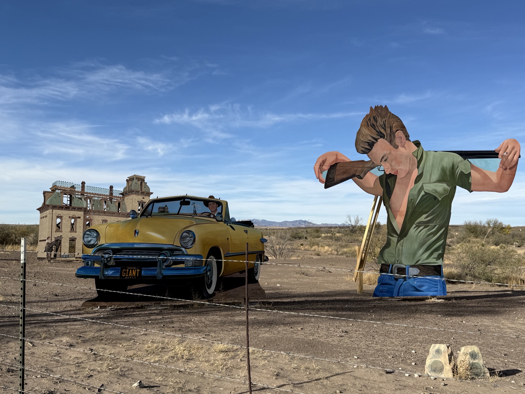 Giant Marfa mural