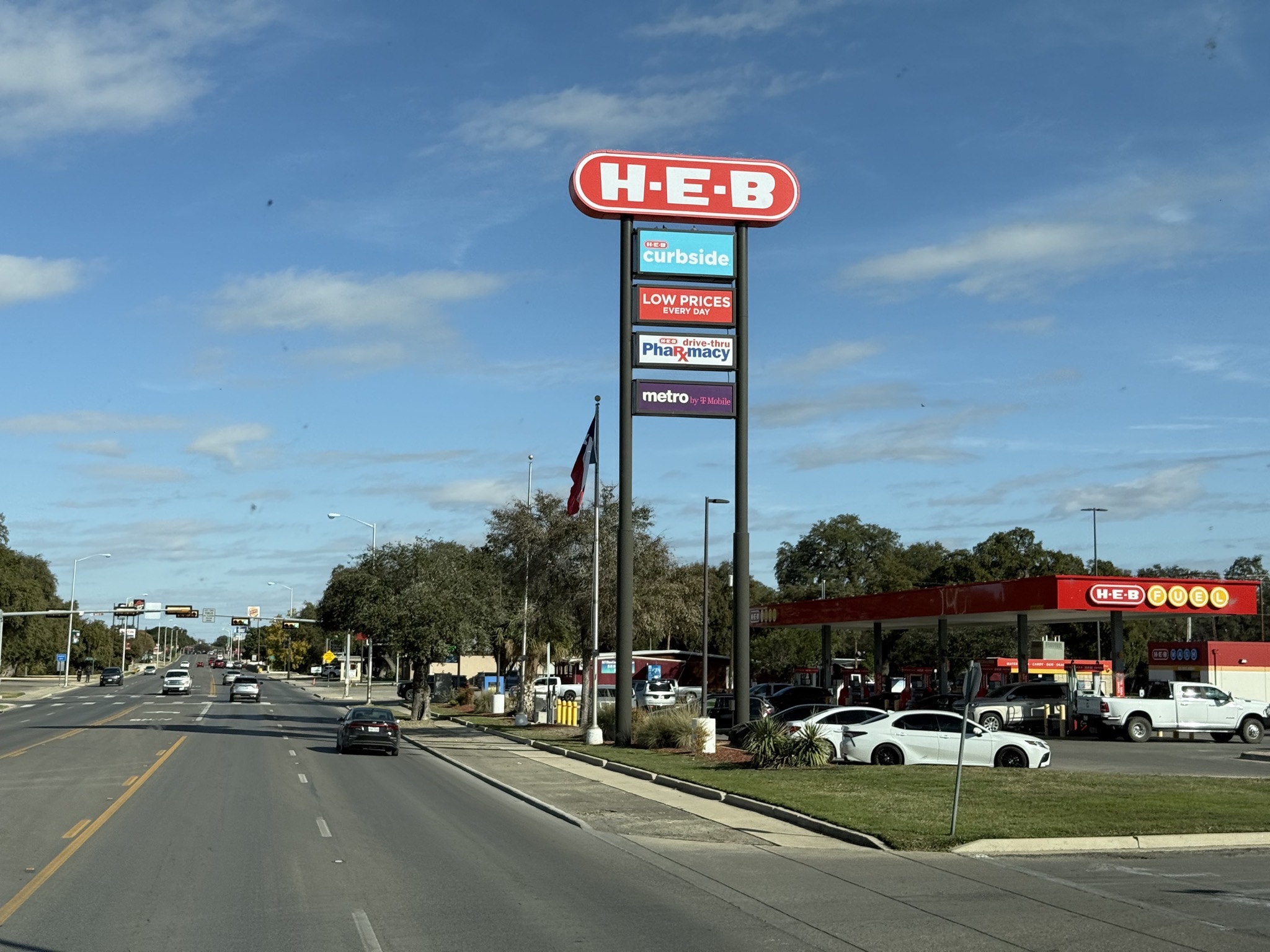 Our first sight of an H-E-B for many months