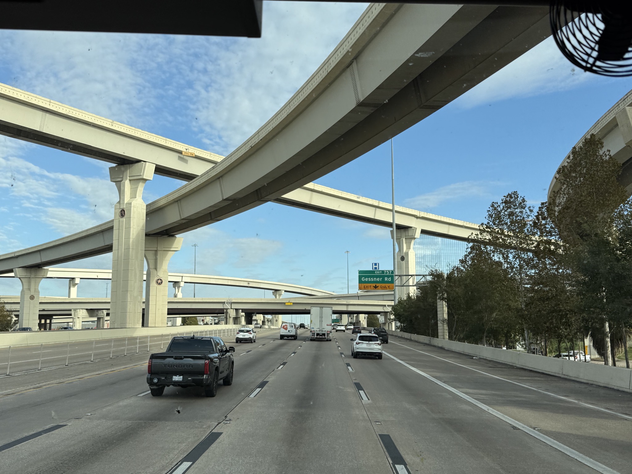 Multiple overpasses