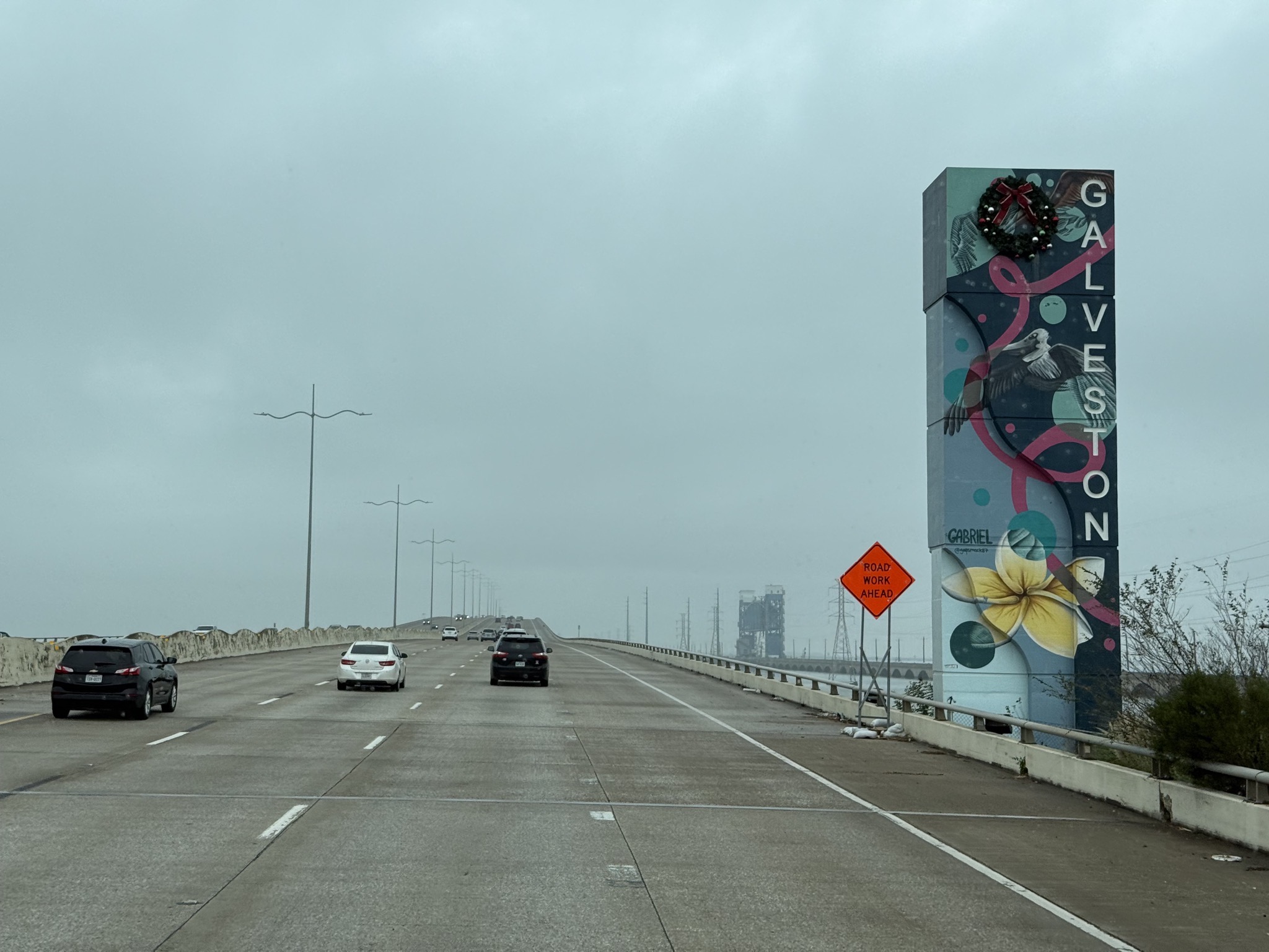 Galveston Island sign