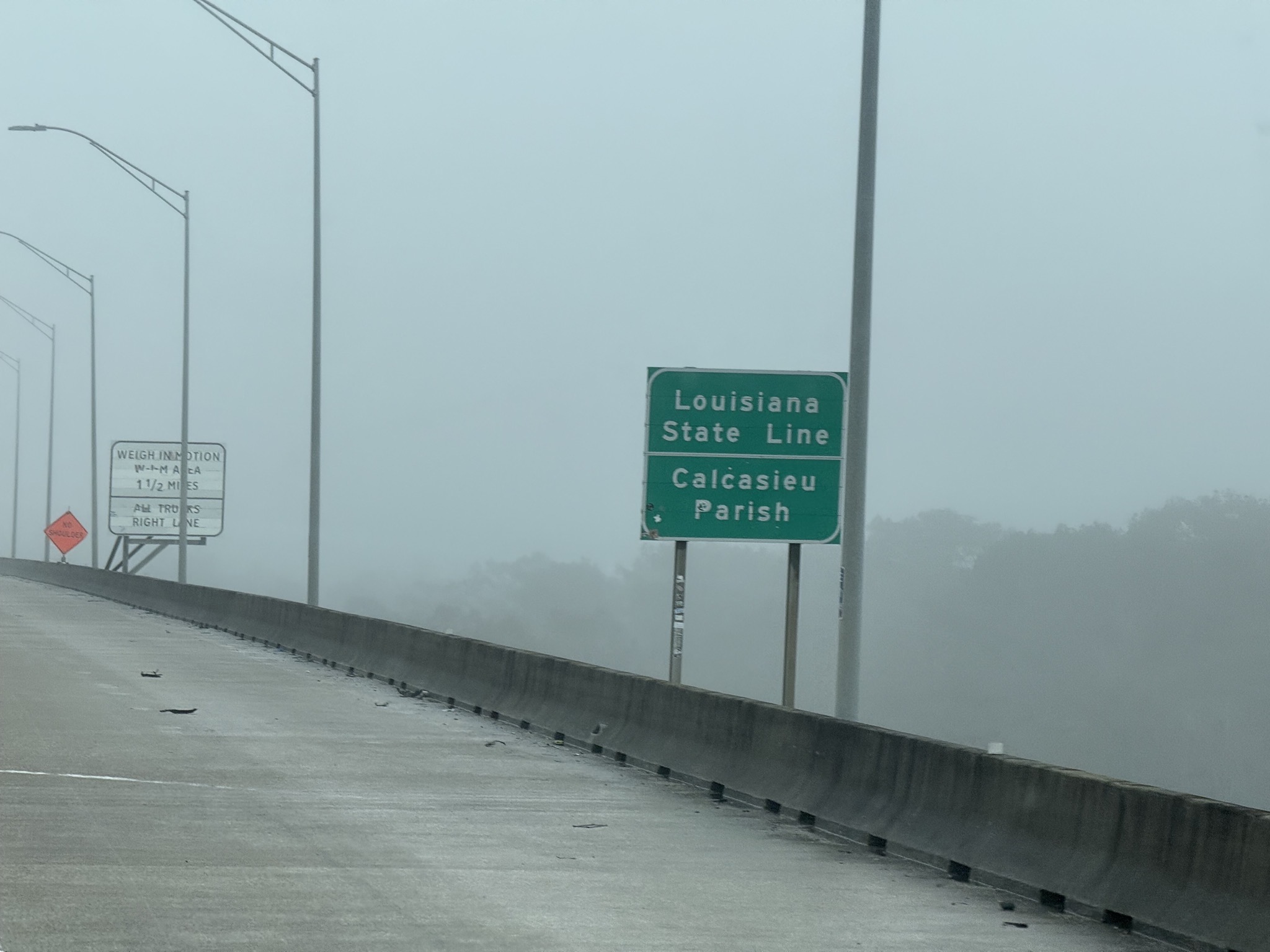 Entering Louisiana