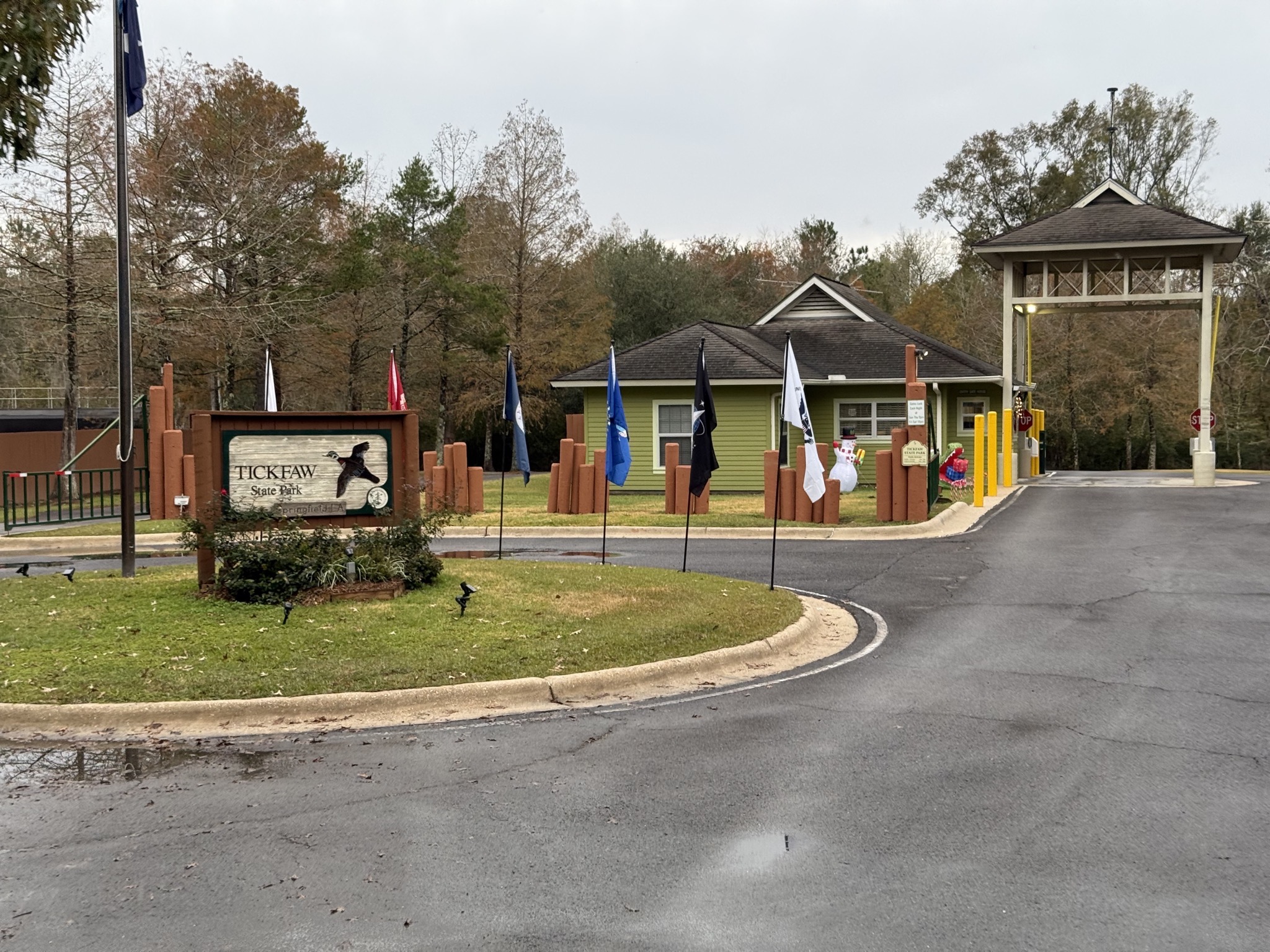 Arriving at Tickfaw State Park