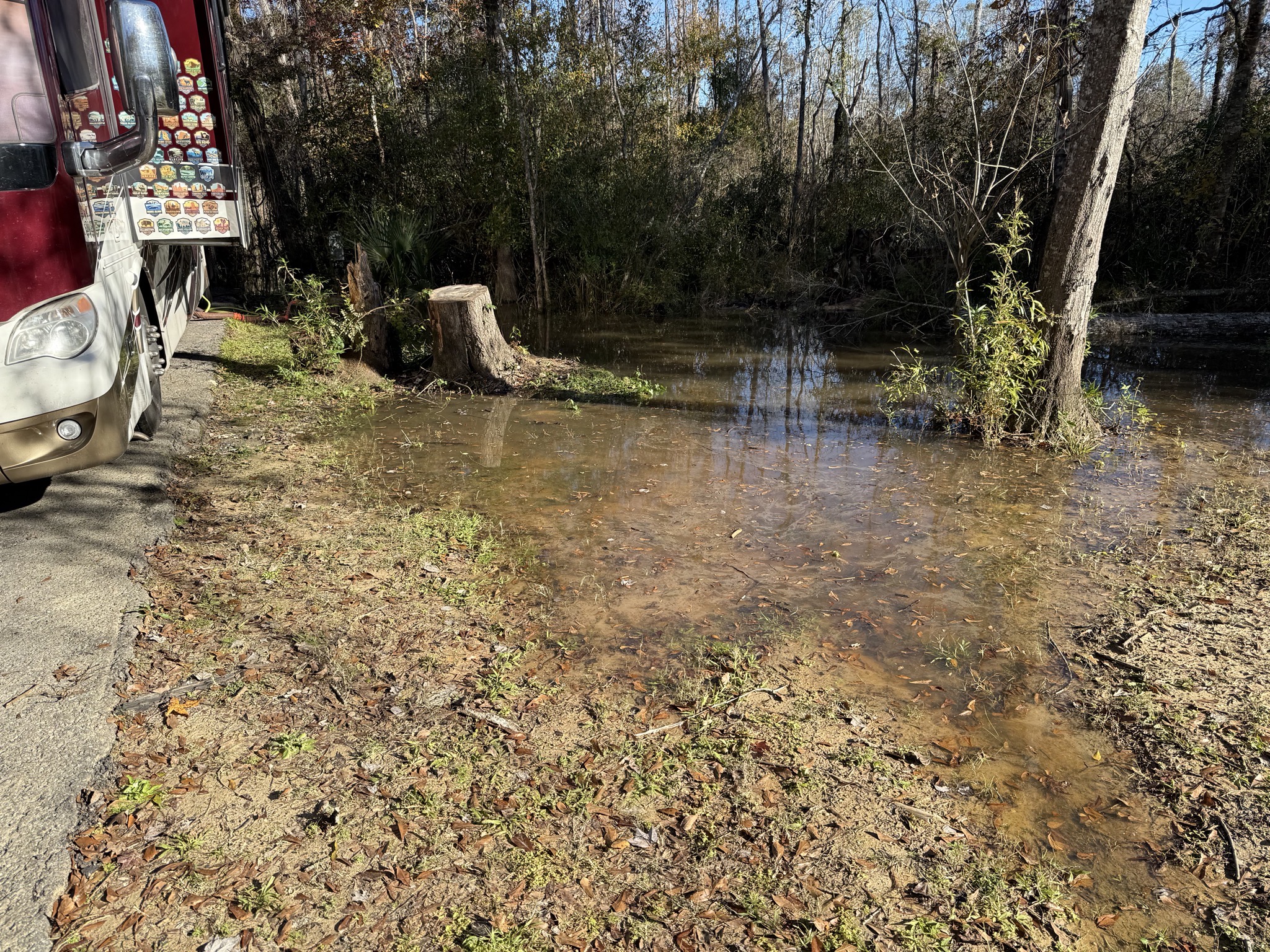 Flooded site