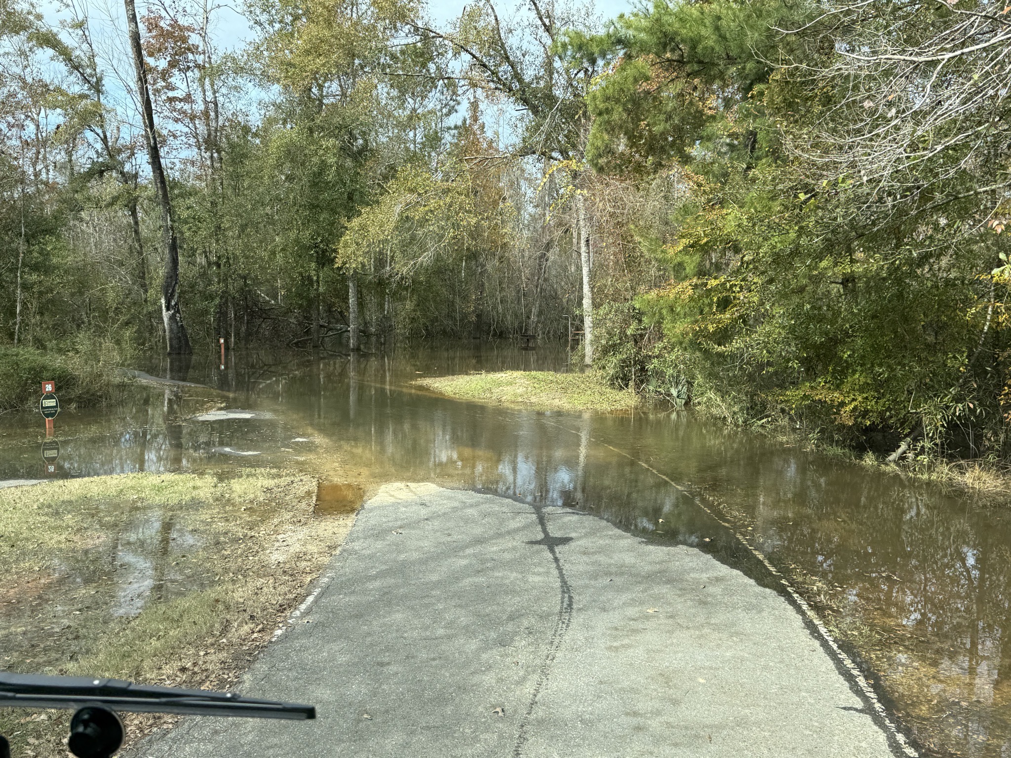 Flooded road