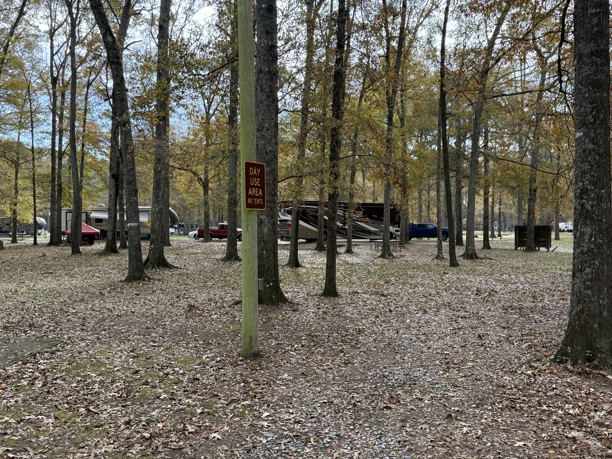 Day use area near our site