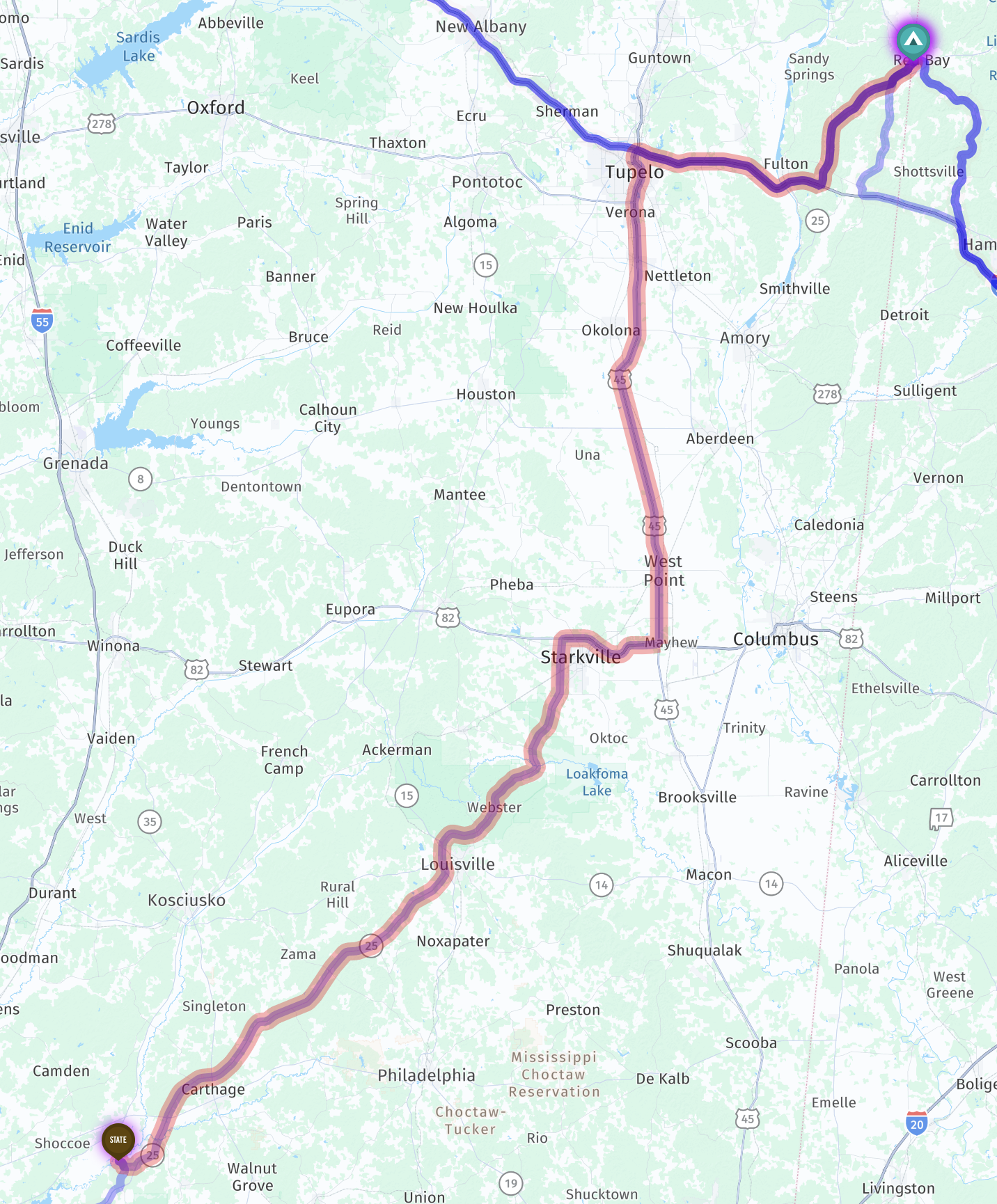 Route map