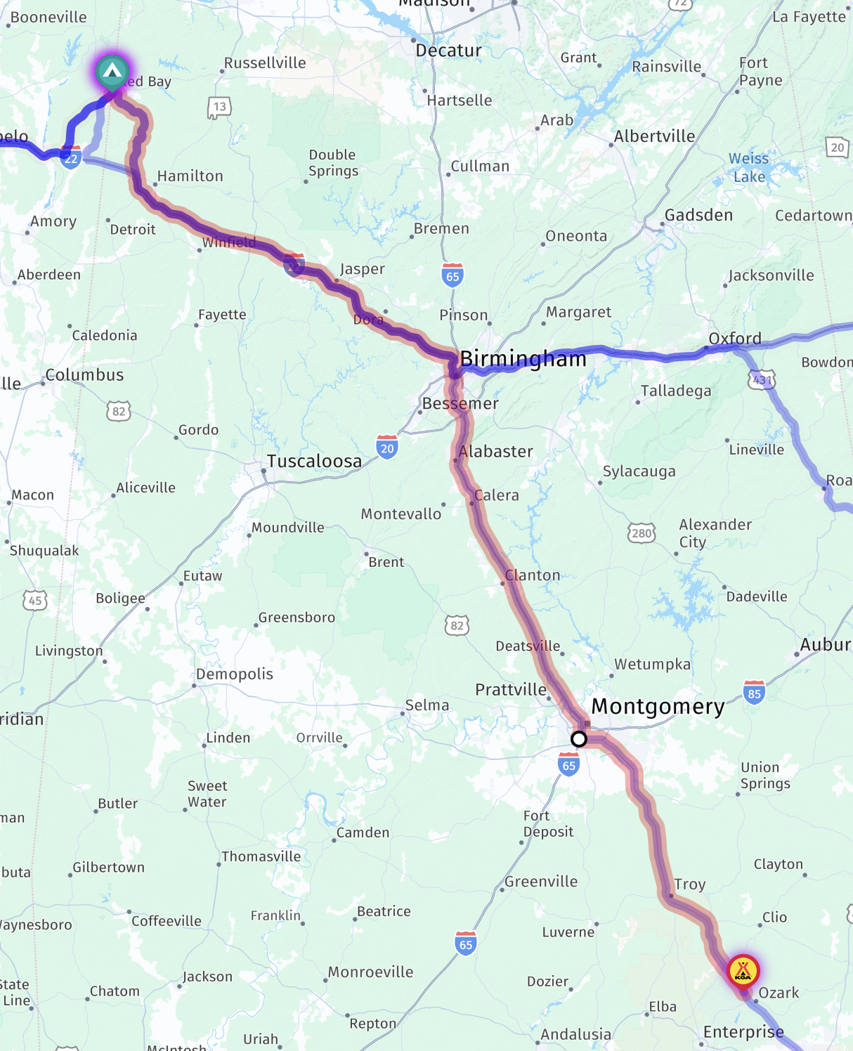 Route map