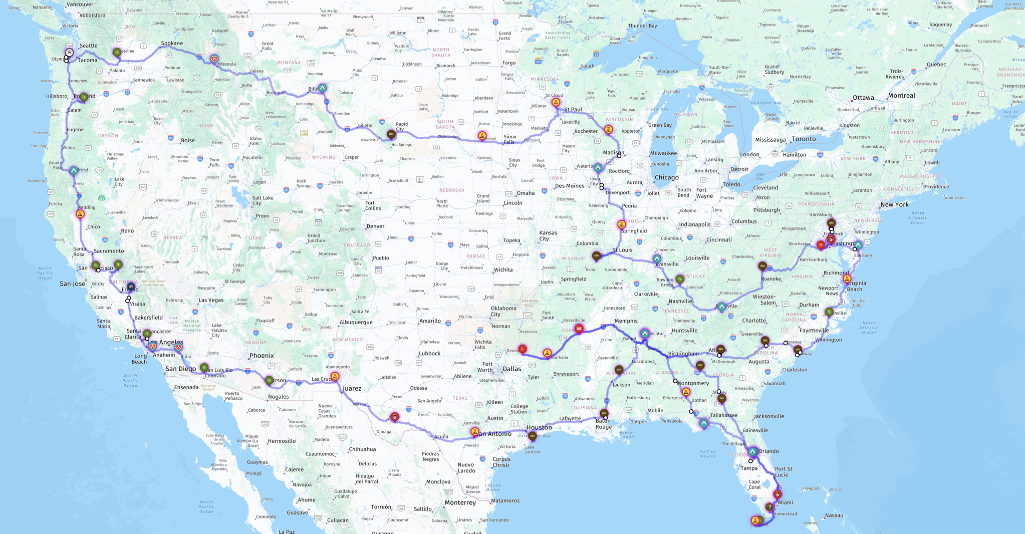 Route map 2024