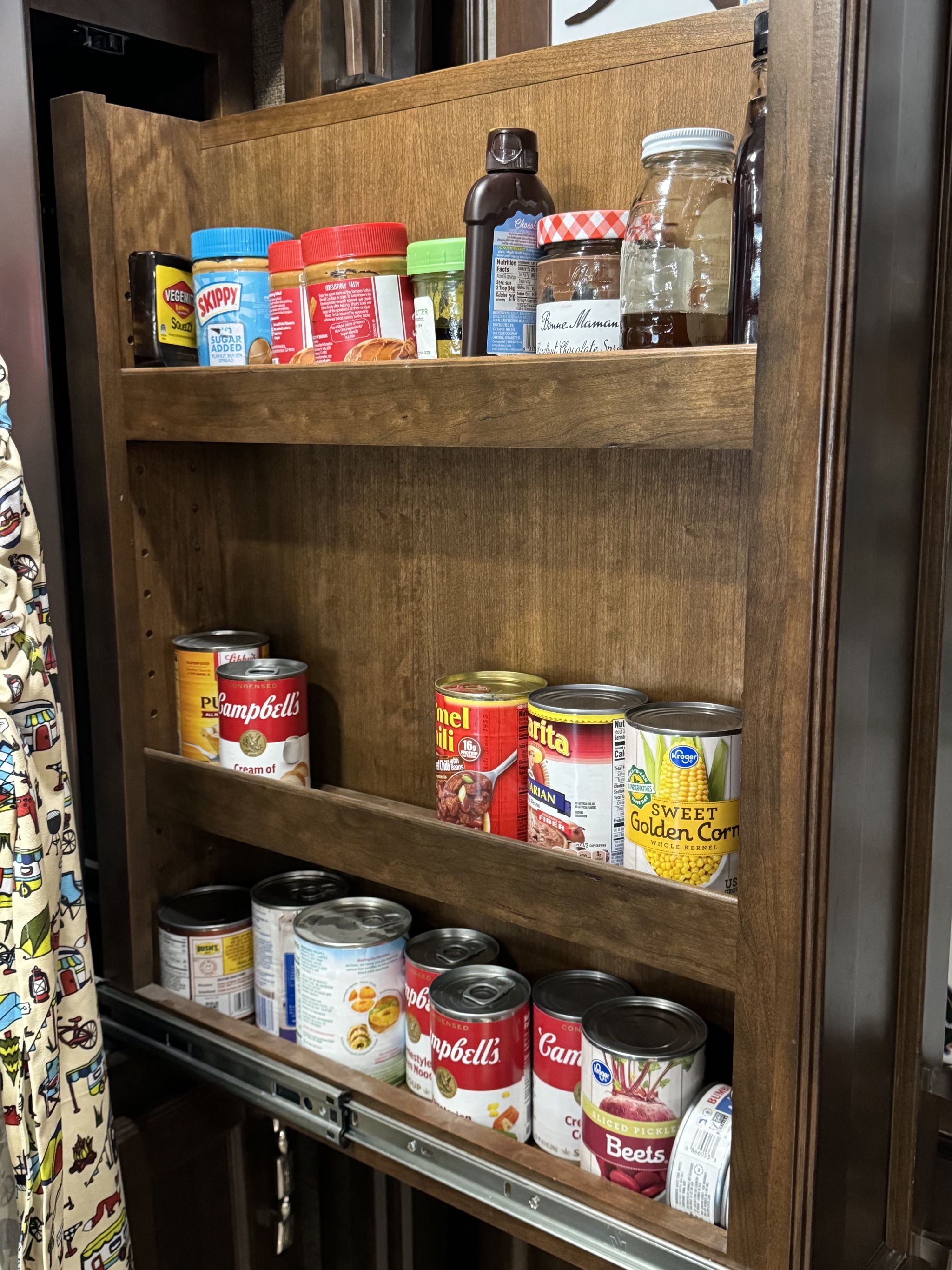 Pantry shelves