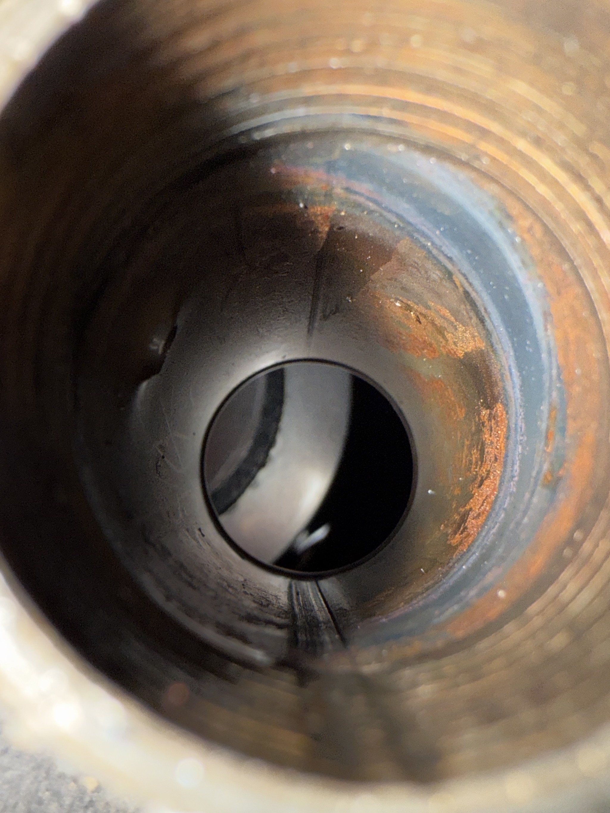 Empty power steering reservoir
