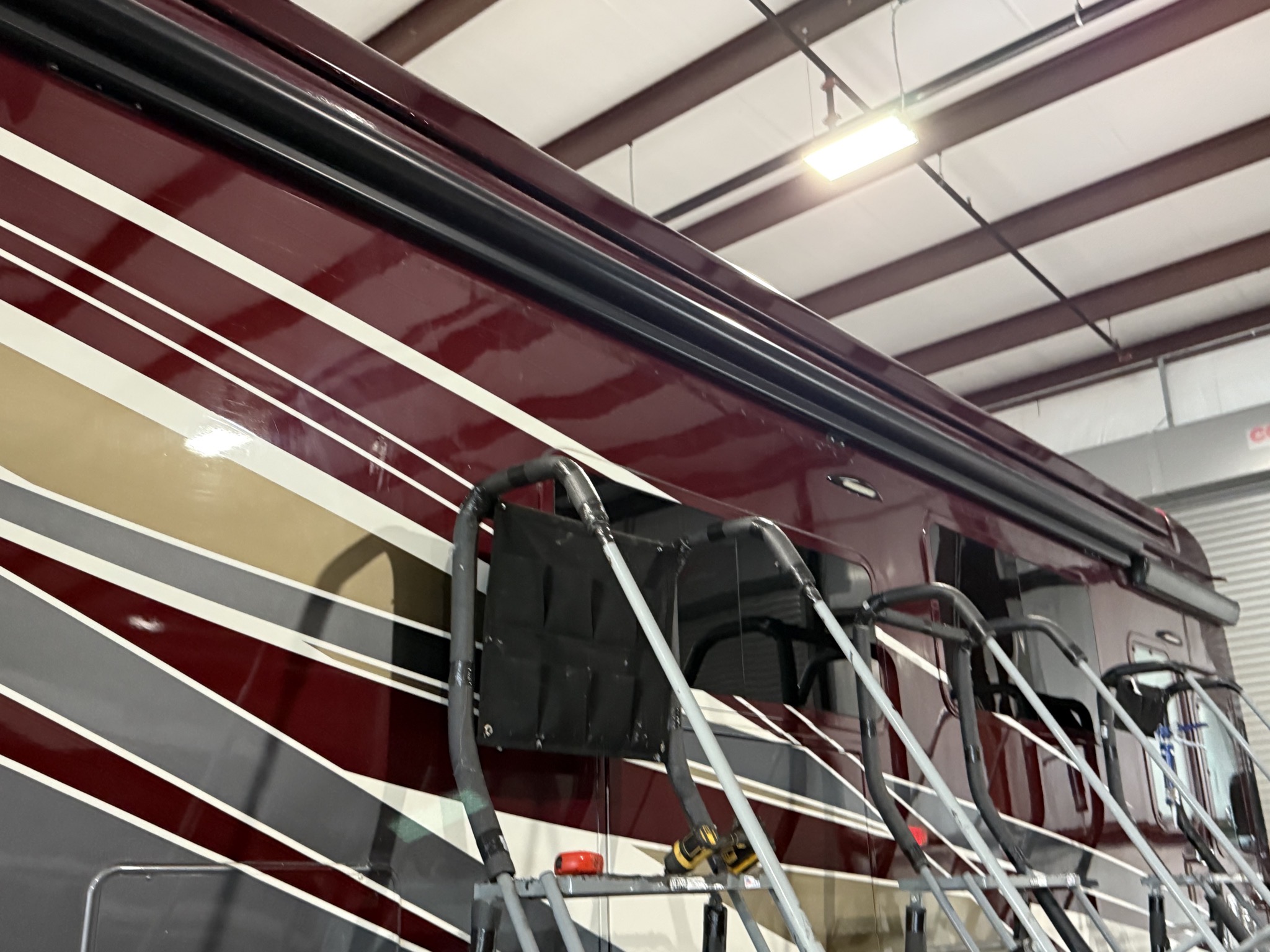 Old awning removed