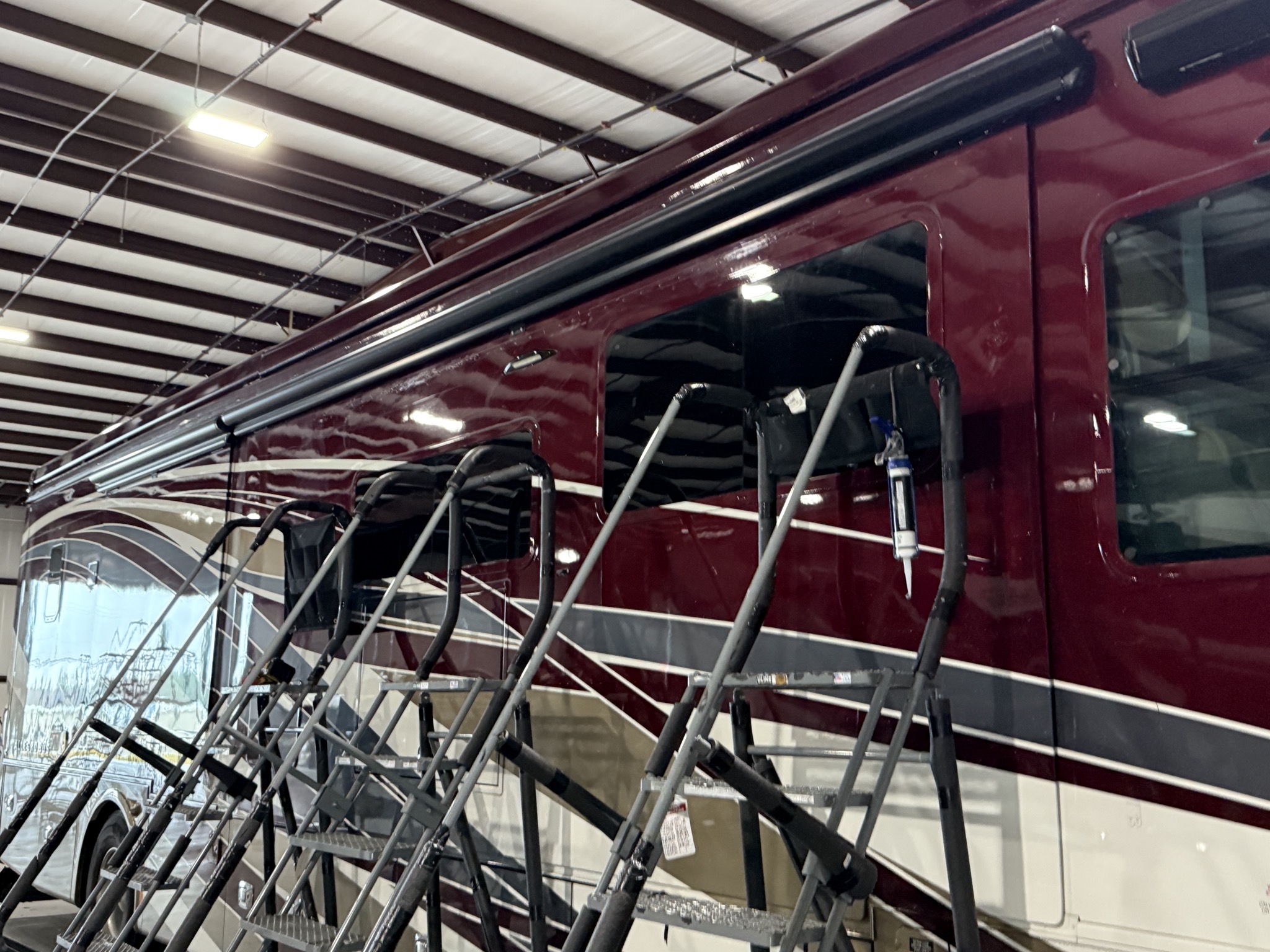 Old awning removed