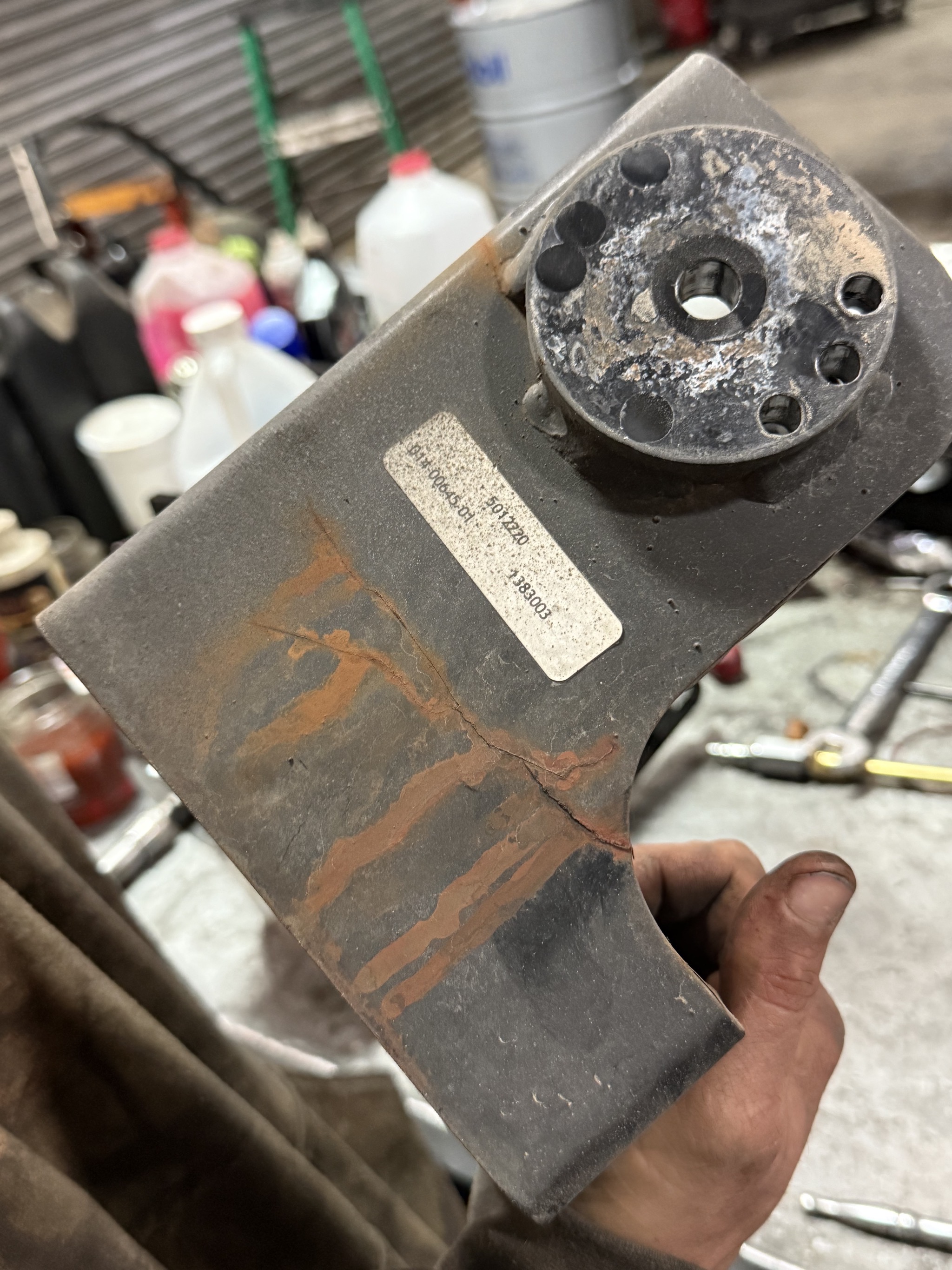Cracked bracket