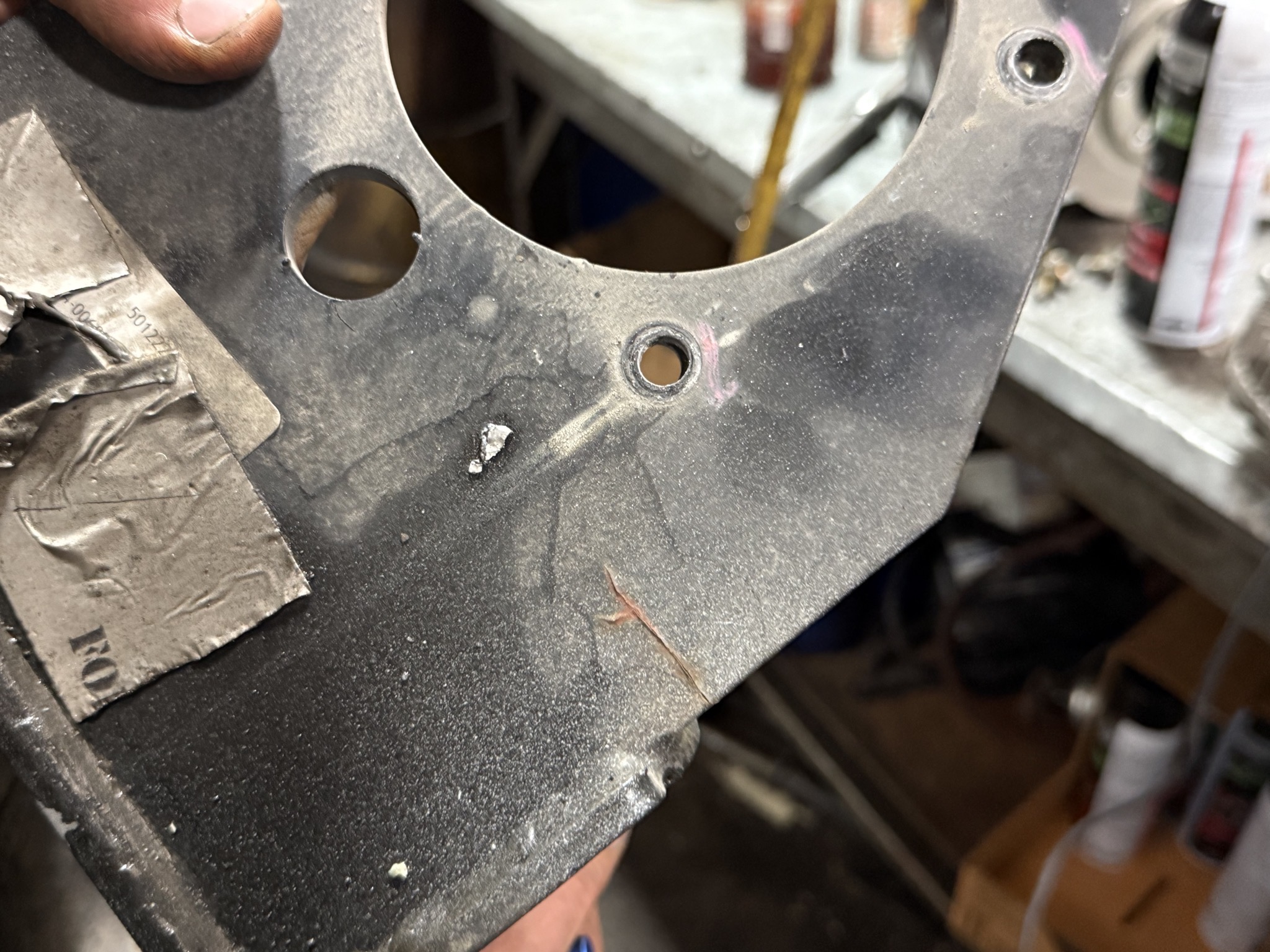 Cracked bracket
