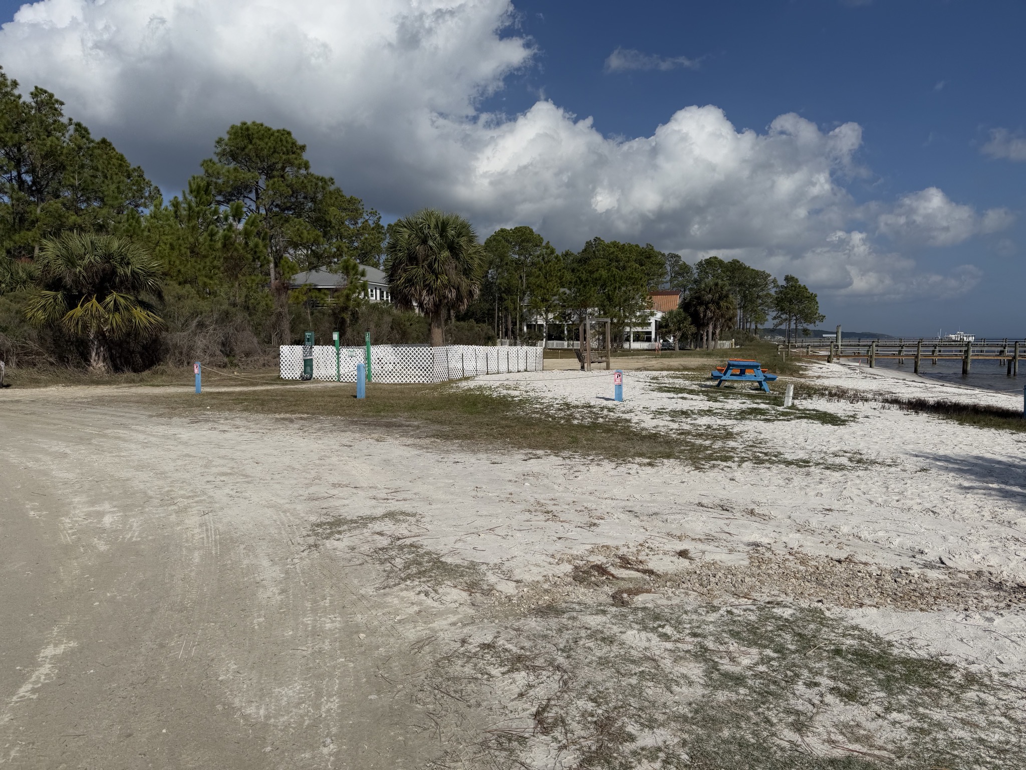 Dog park and beach area