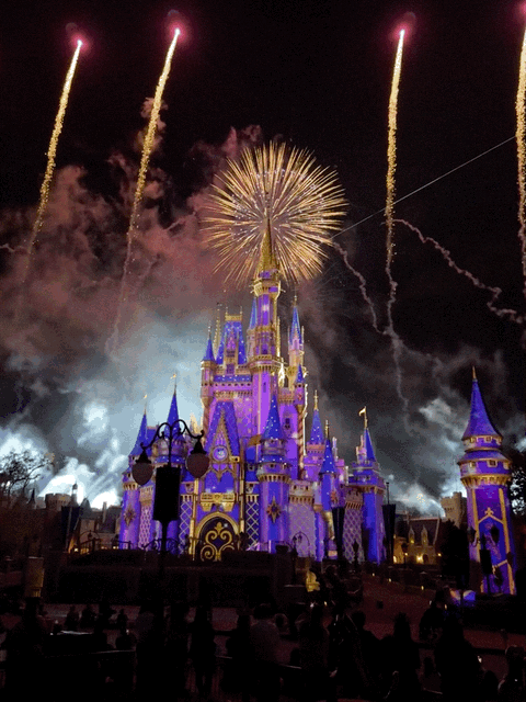 Fireworks and light show