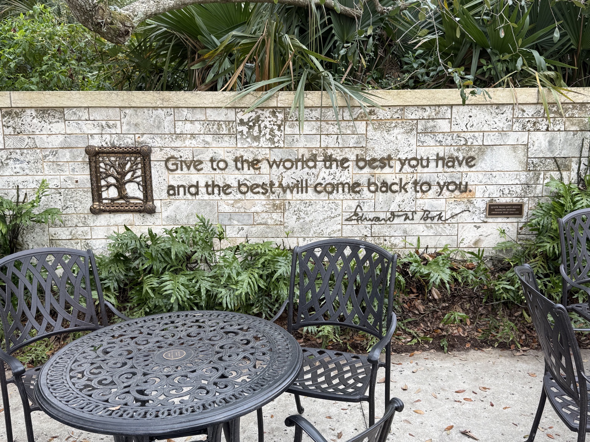 Give to the world the best you have and the best will come back to you