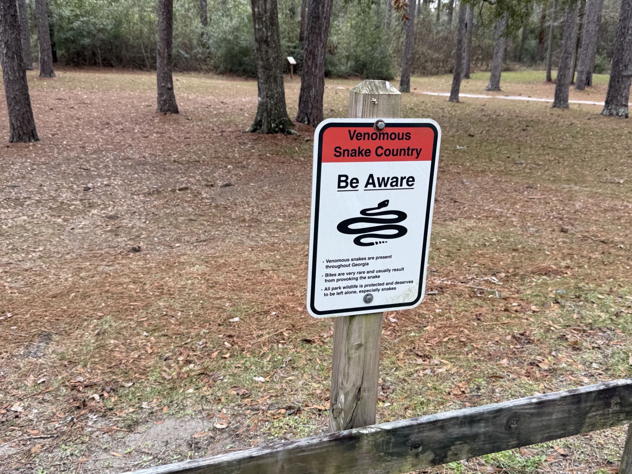 Venomous snake country