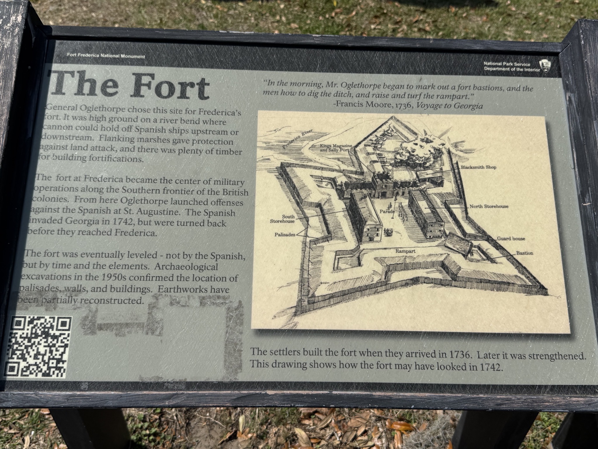 The fort info sign