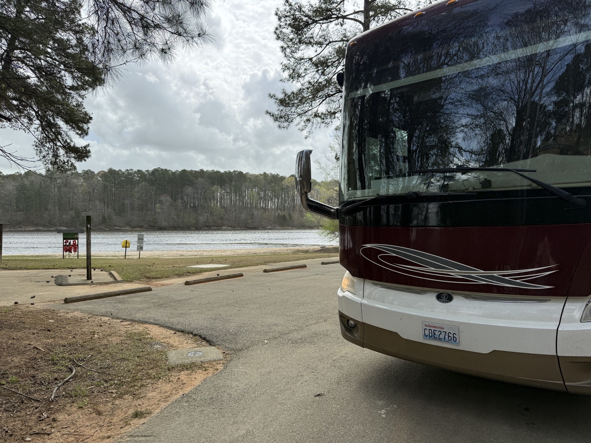 Leaving campground