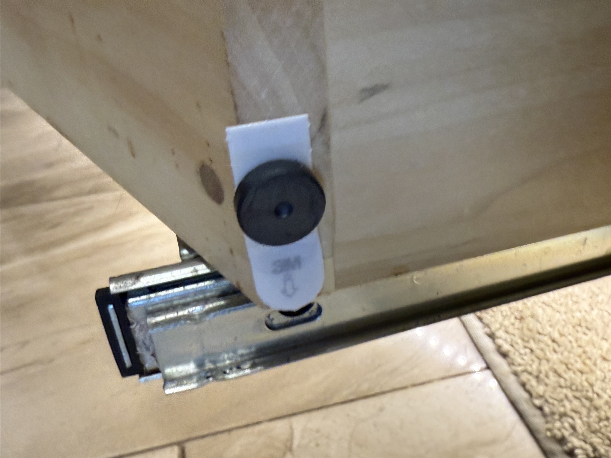 Magnet held on by Command Strip