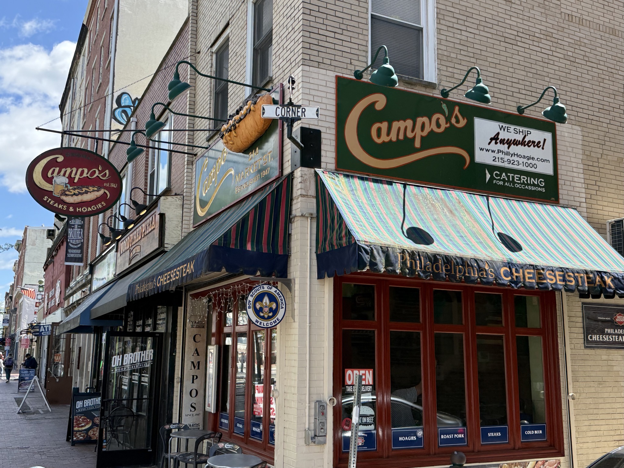 Campo's cheesesteaks for lunch