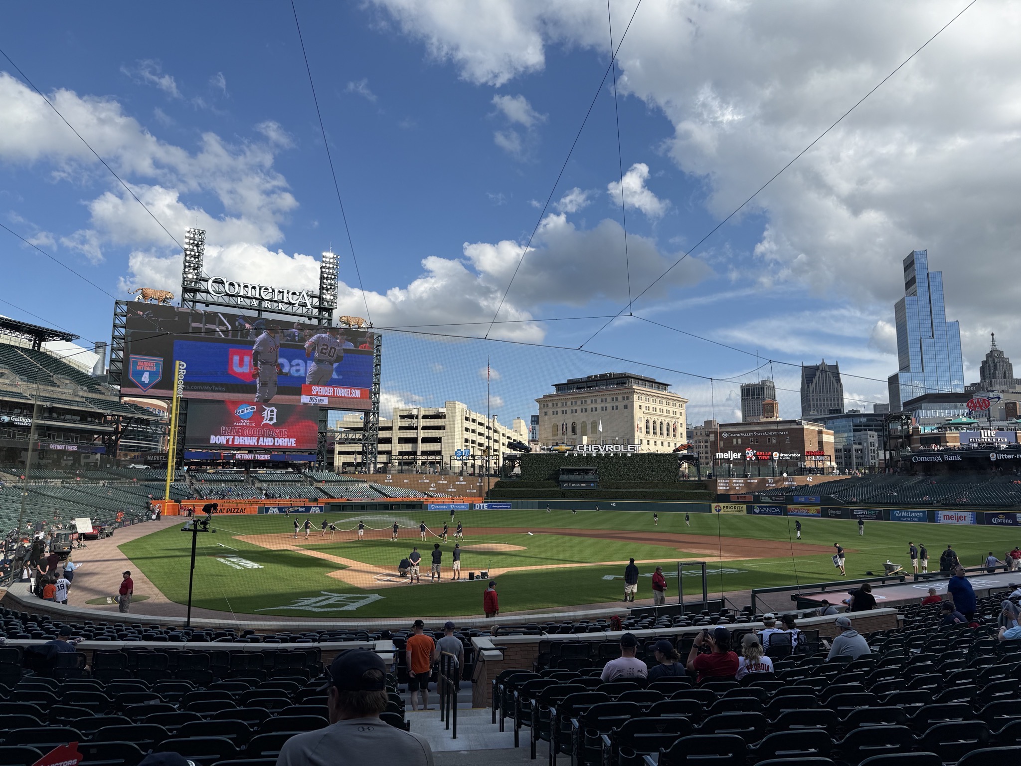 View from our seats