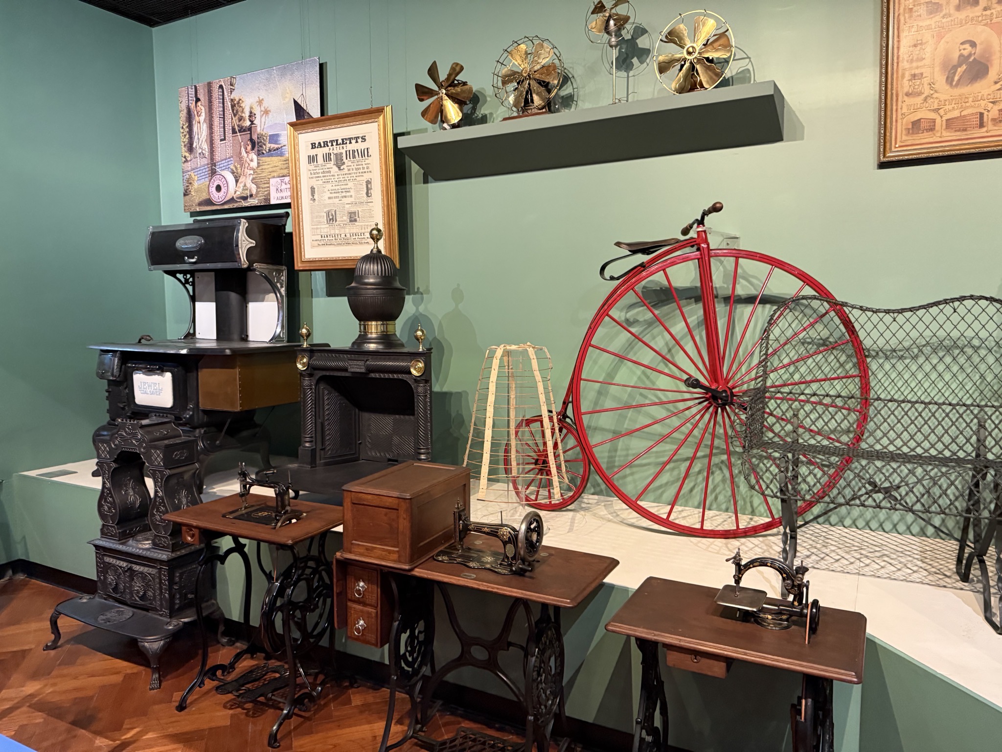 Sewing machines etc