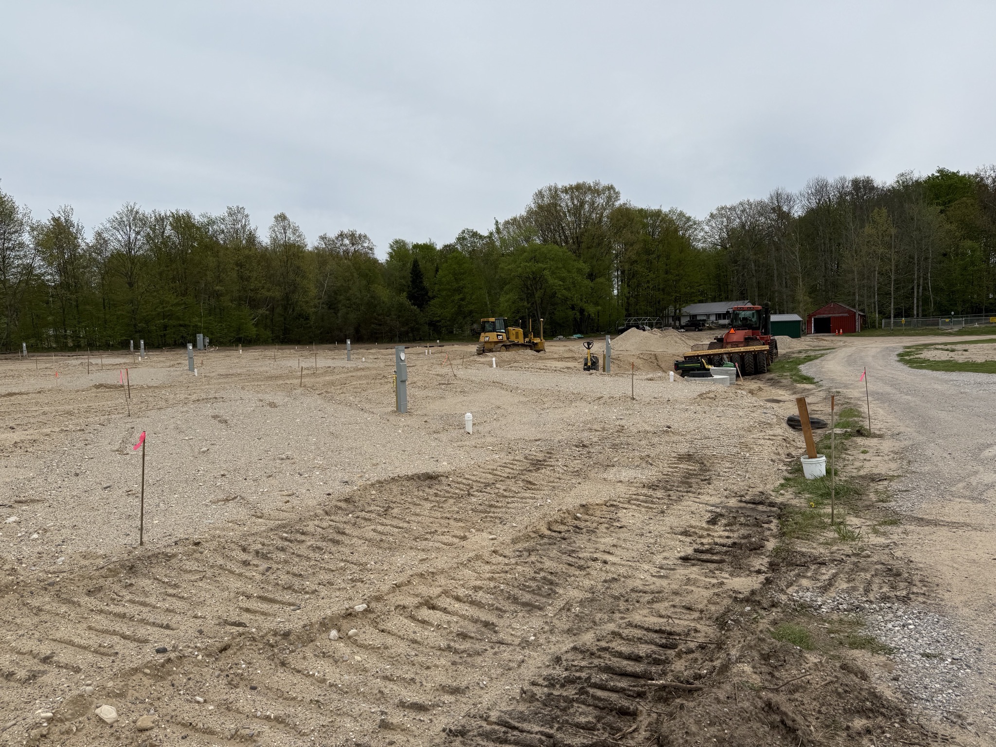 Earthworks for new sites
