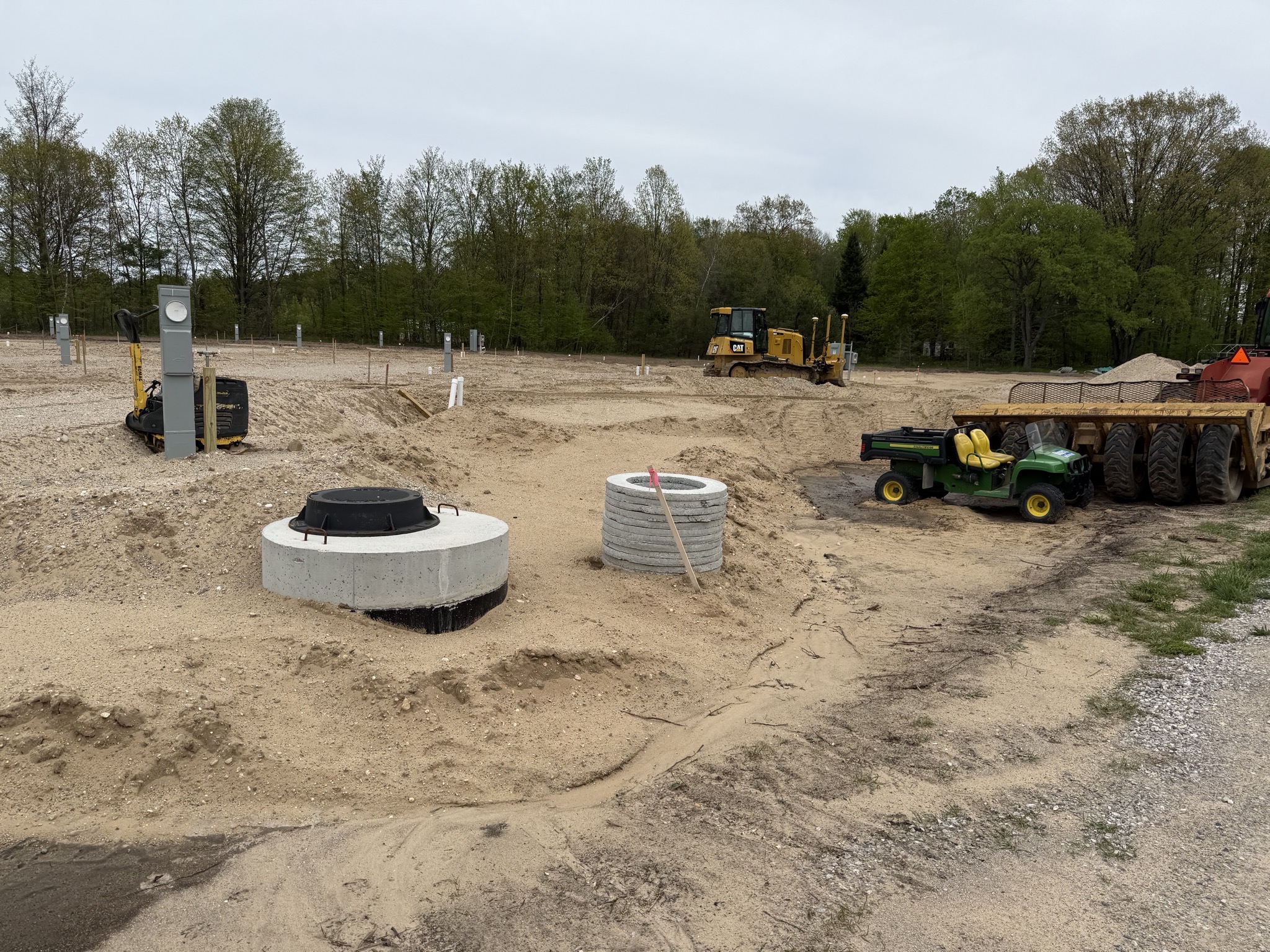 Earthworks for new sites