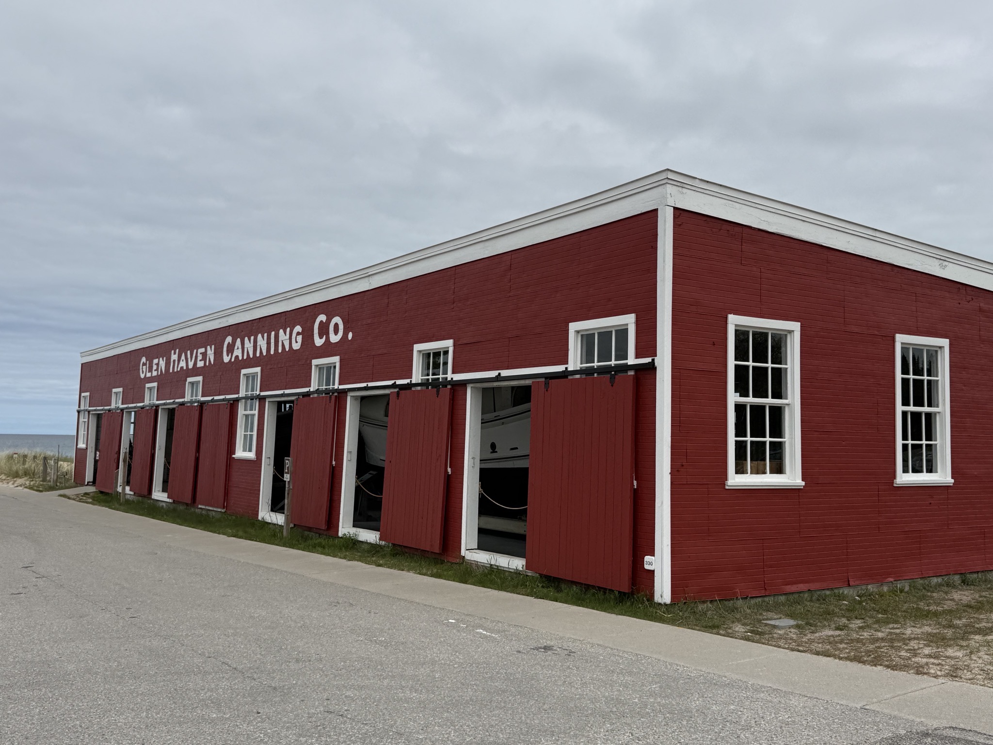 Canning building in historic village
