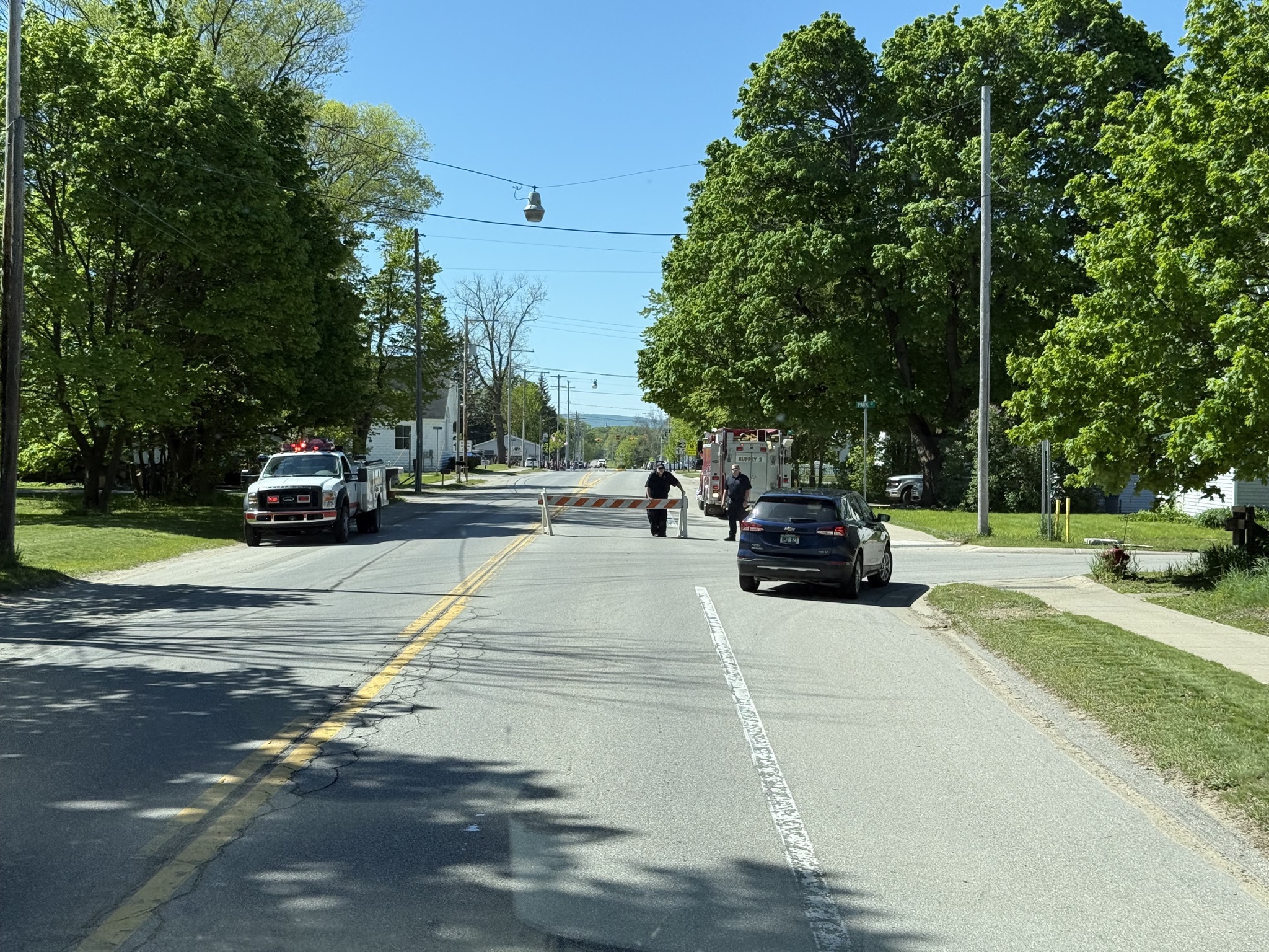Detour due to parade