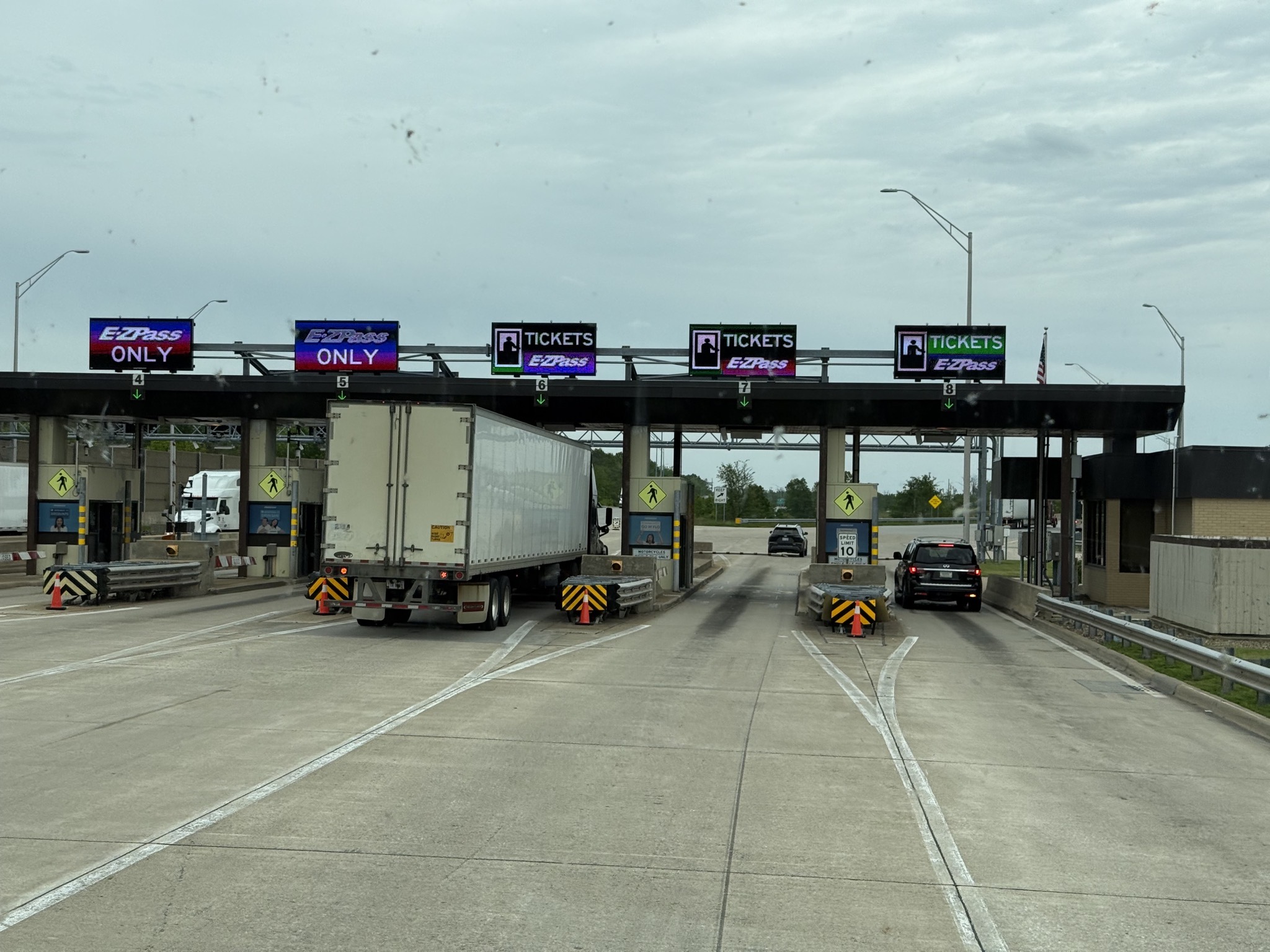 Exiting the turnpike