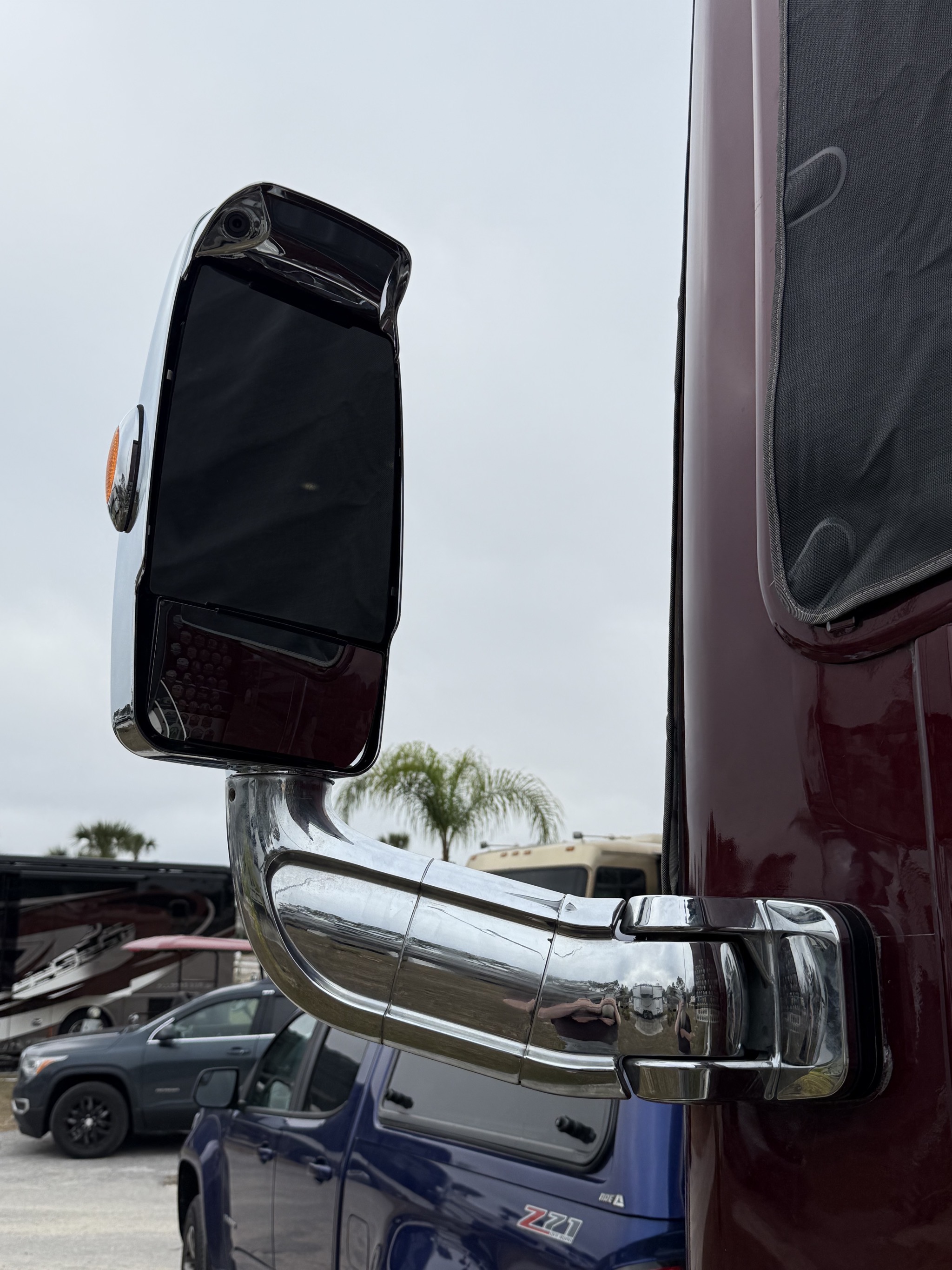 Replaced mirror head