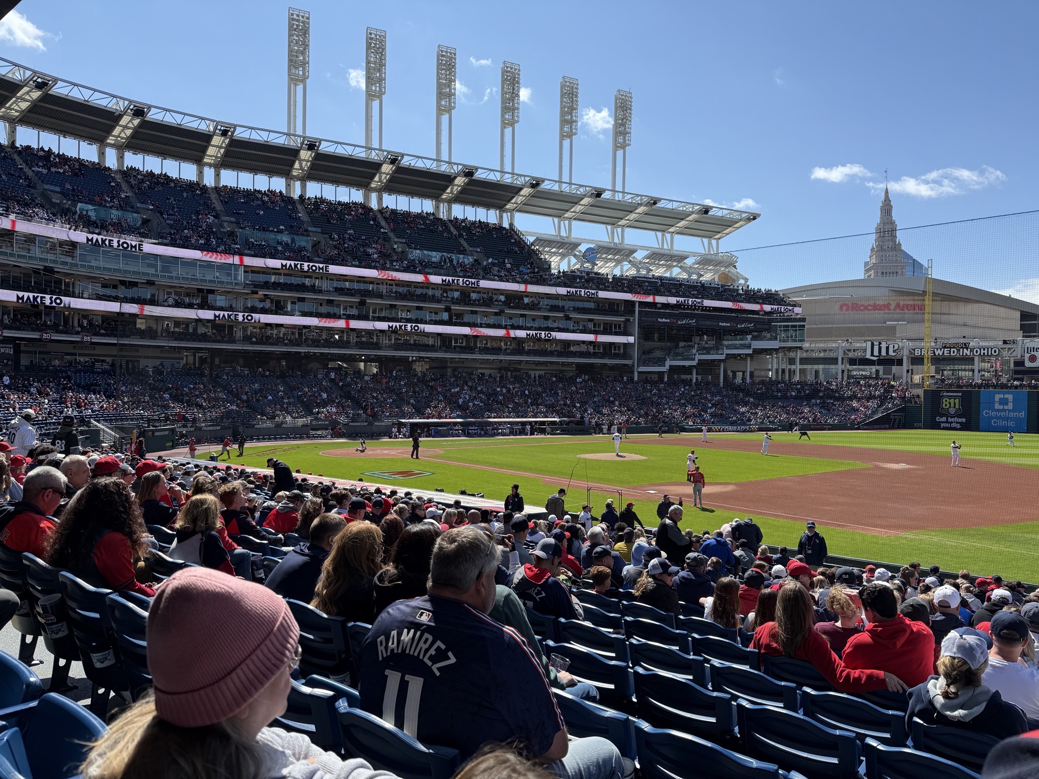 View from our seats