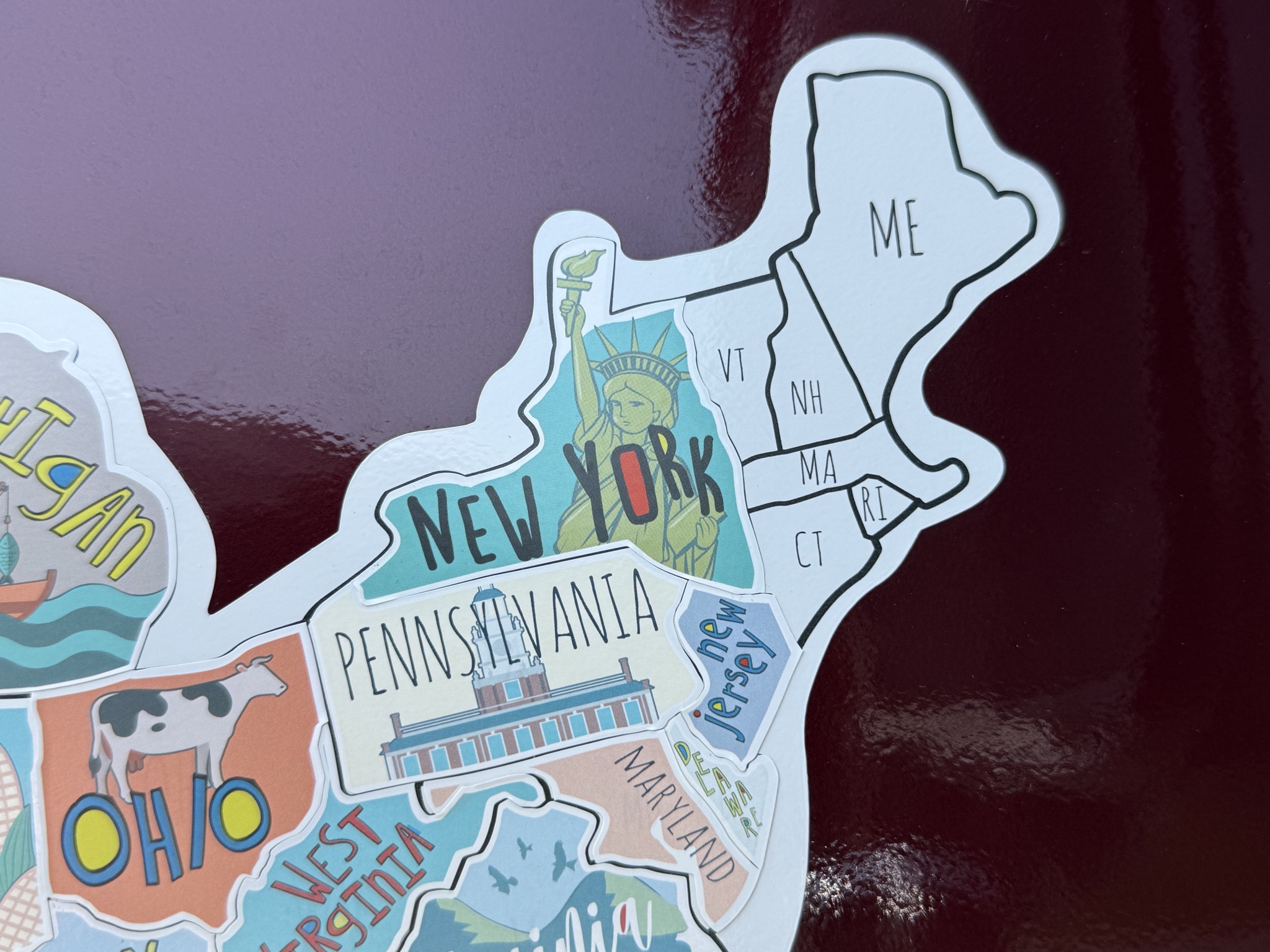 Added New York state sticker