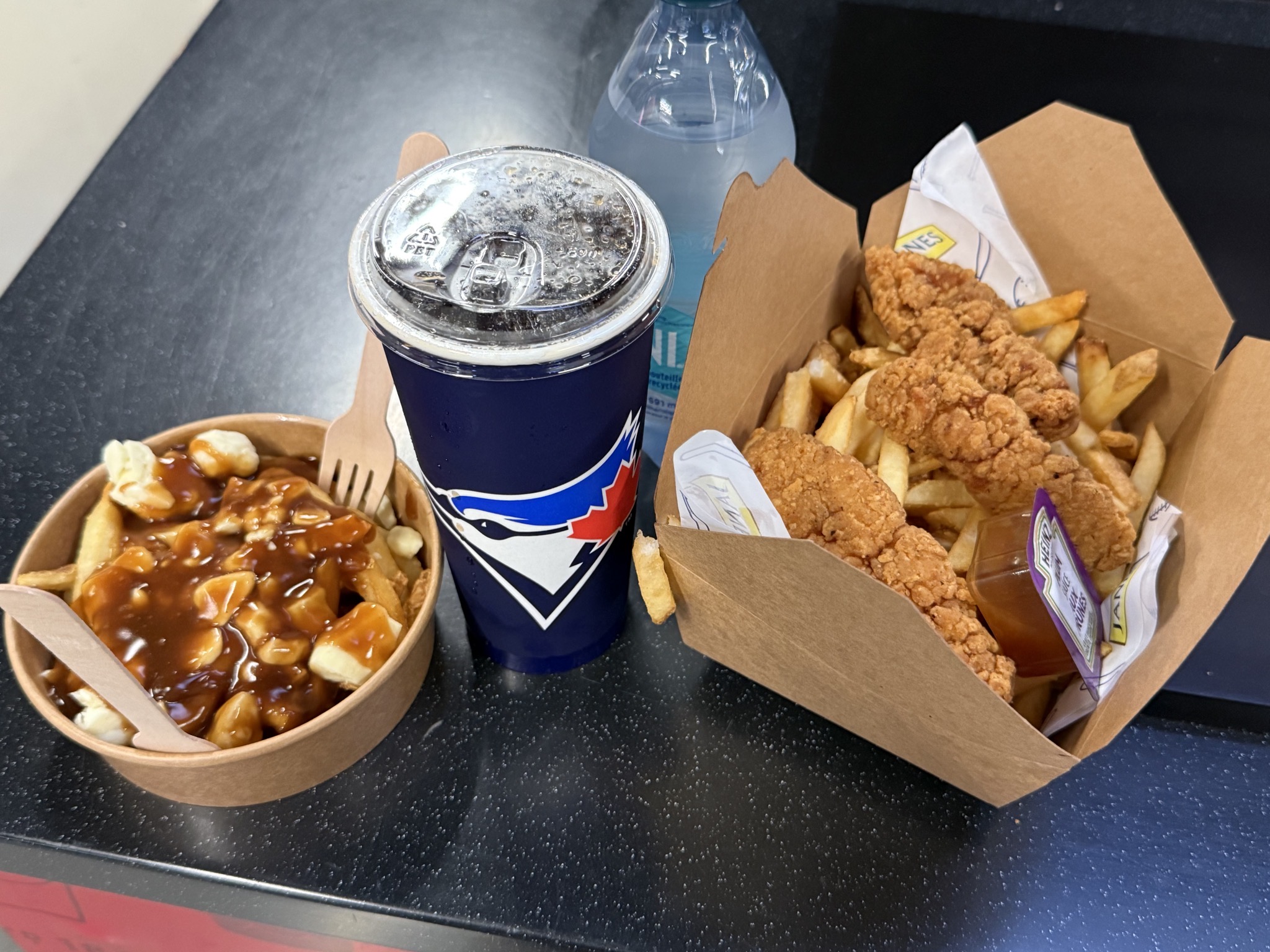 Poutine and chicken tenders
