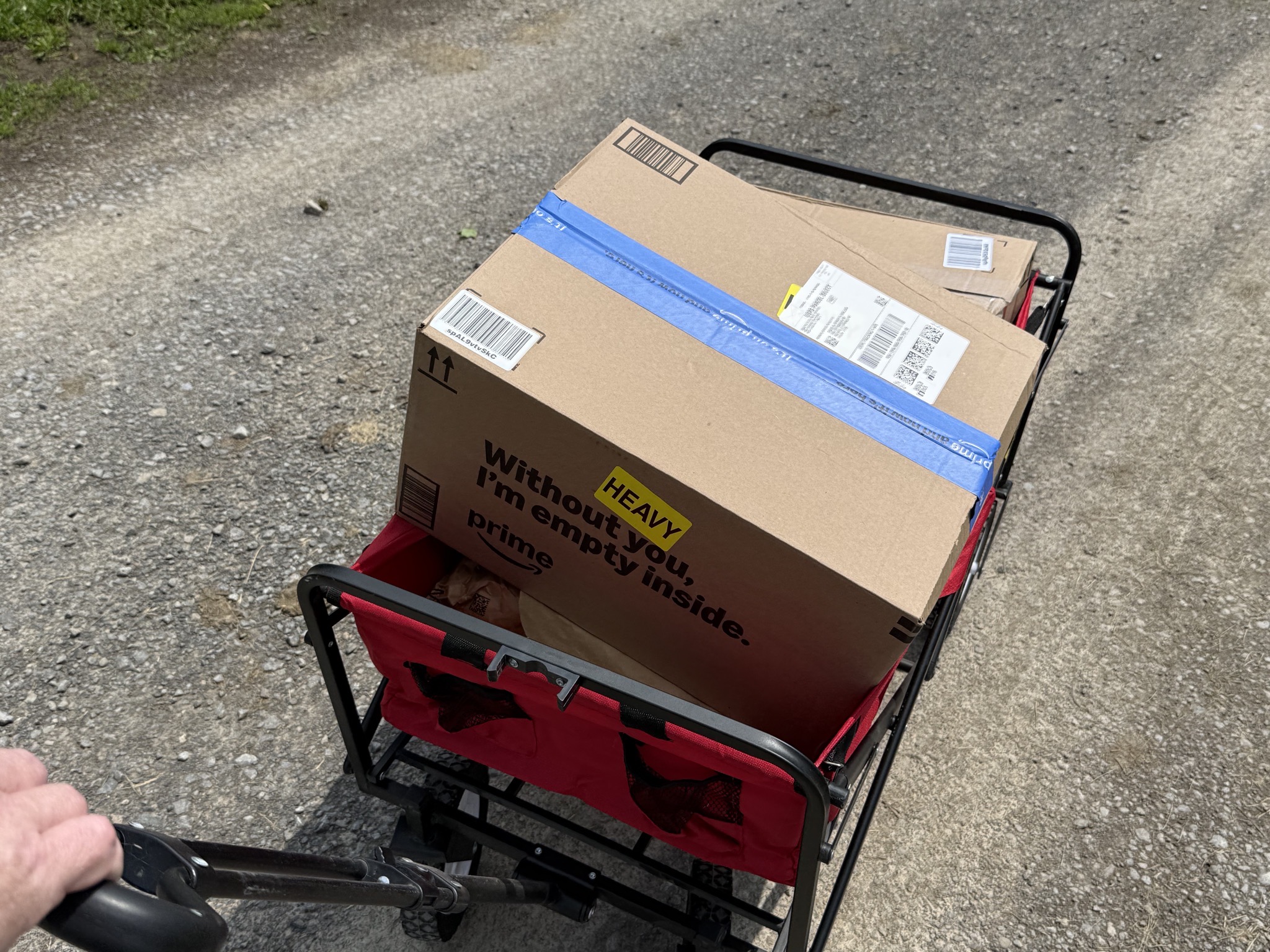 Packages in cart