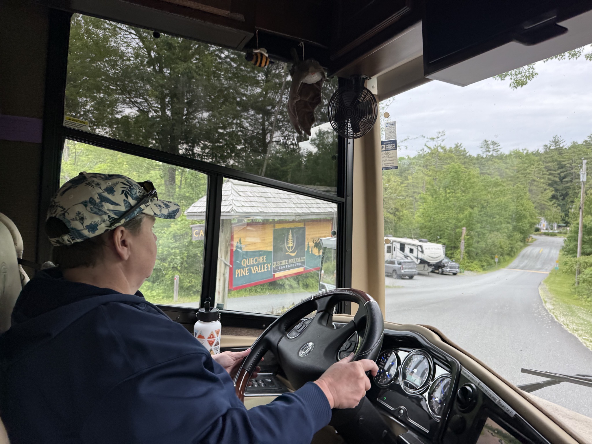 Arriving at campground