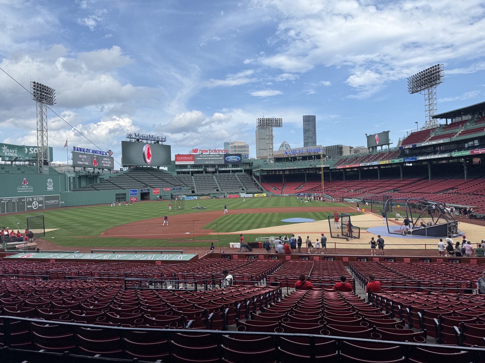 View from historic seats