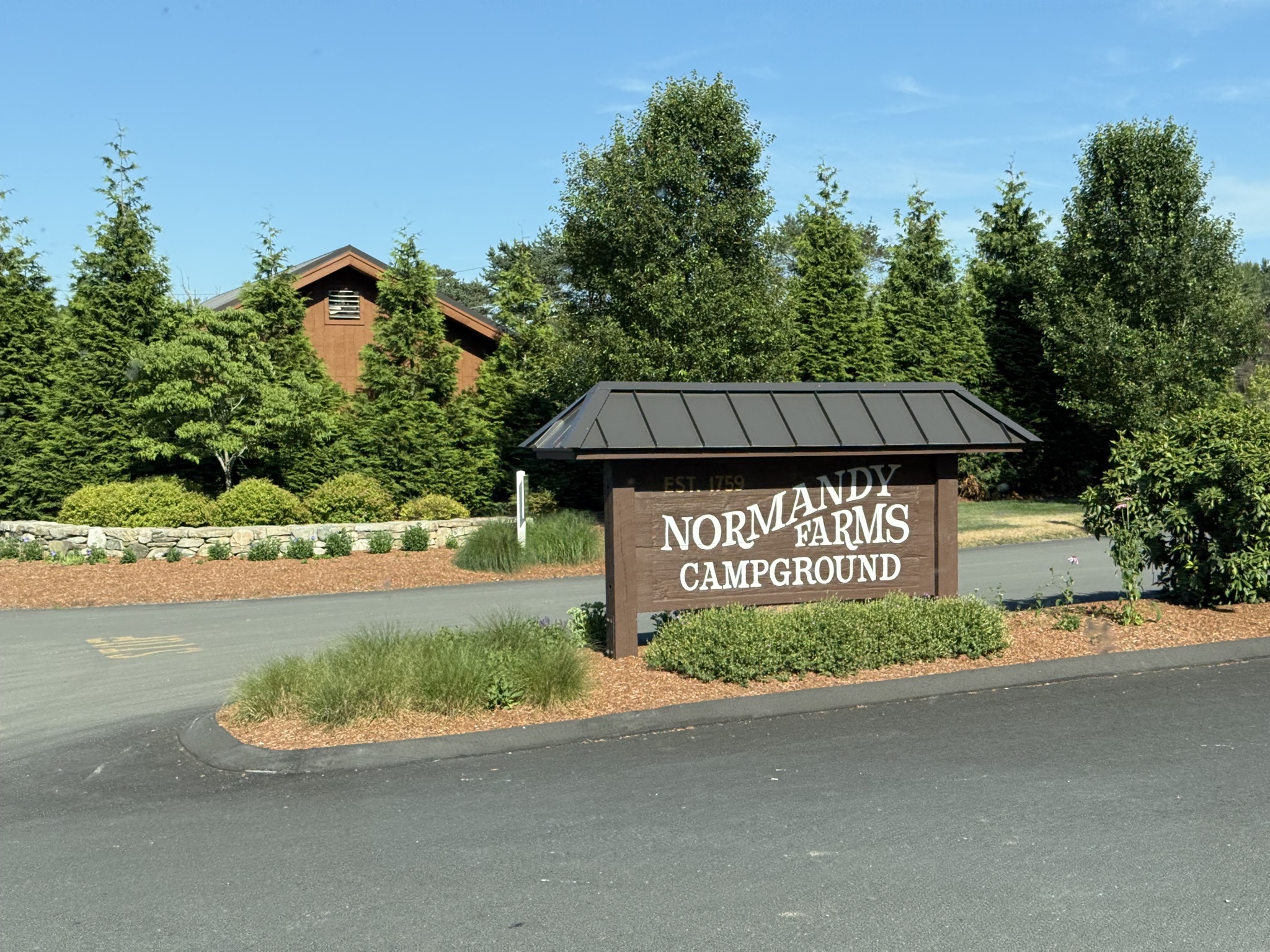 Arriving at Nomandy Farms Campground