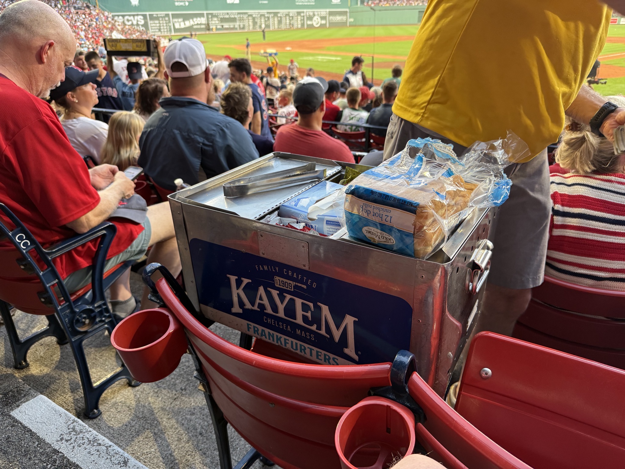 Interesting hot dog vendor box