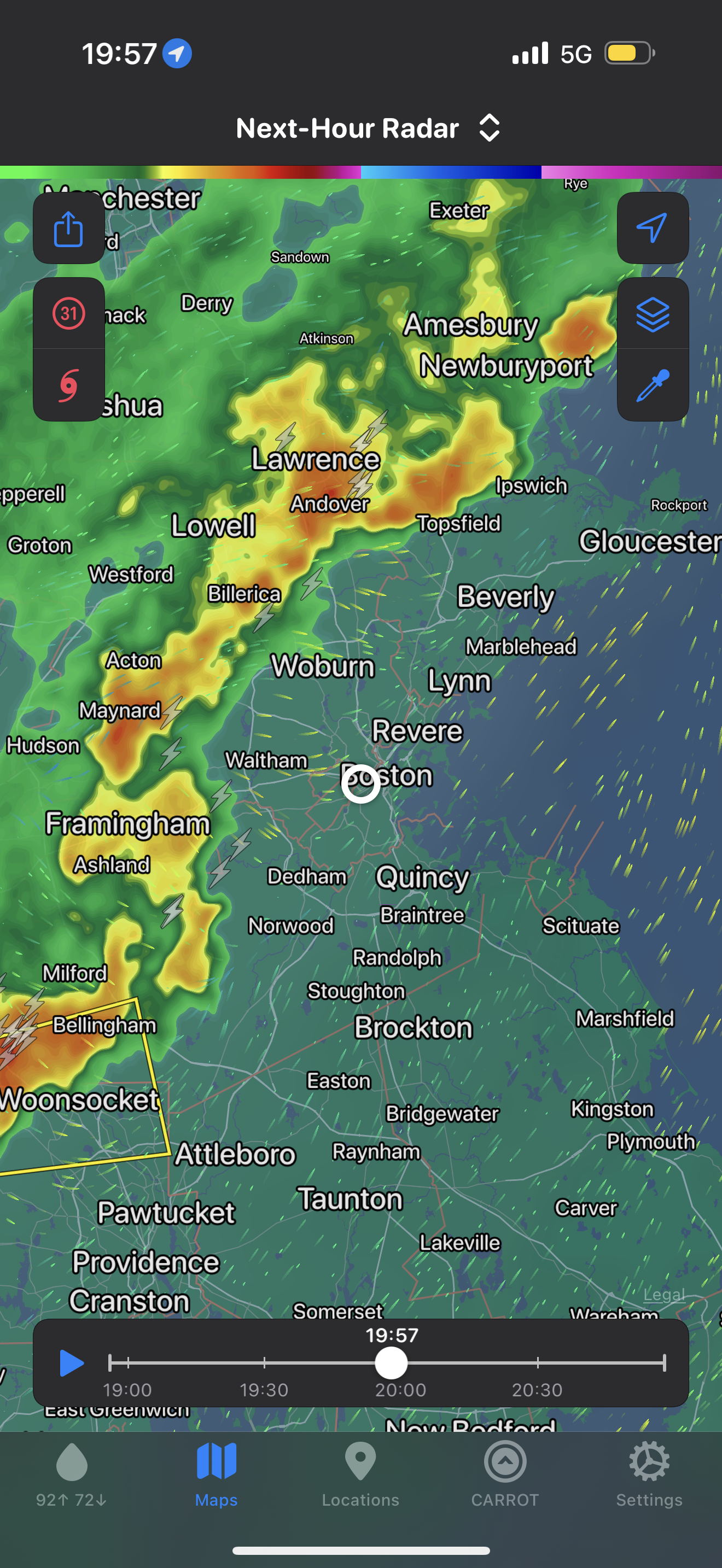 Nasty weather on the way