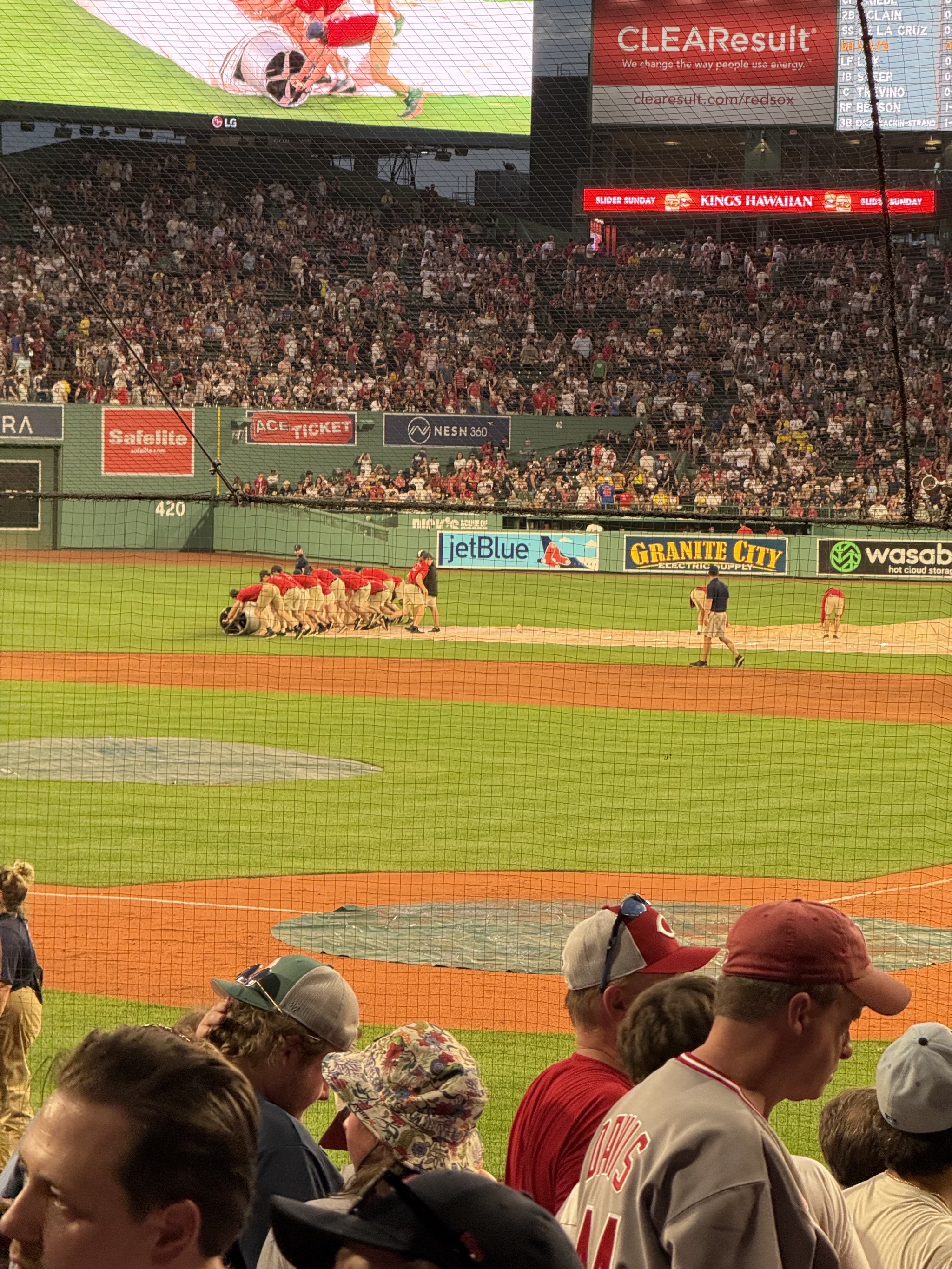 Unrolling the tarp