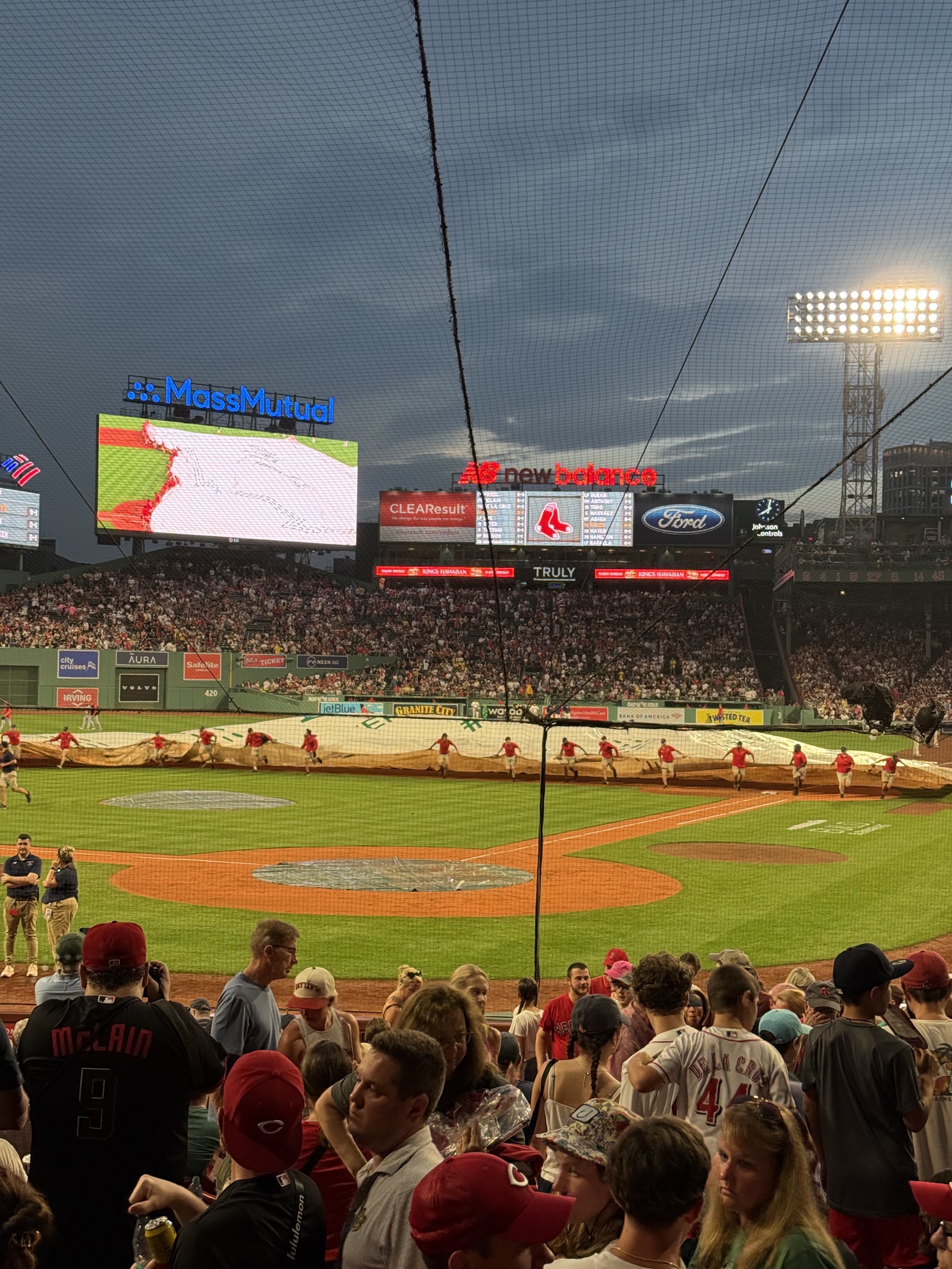 Unrolling the tarp
