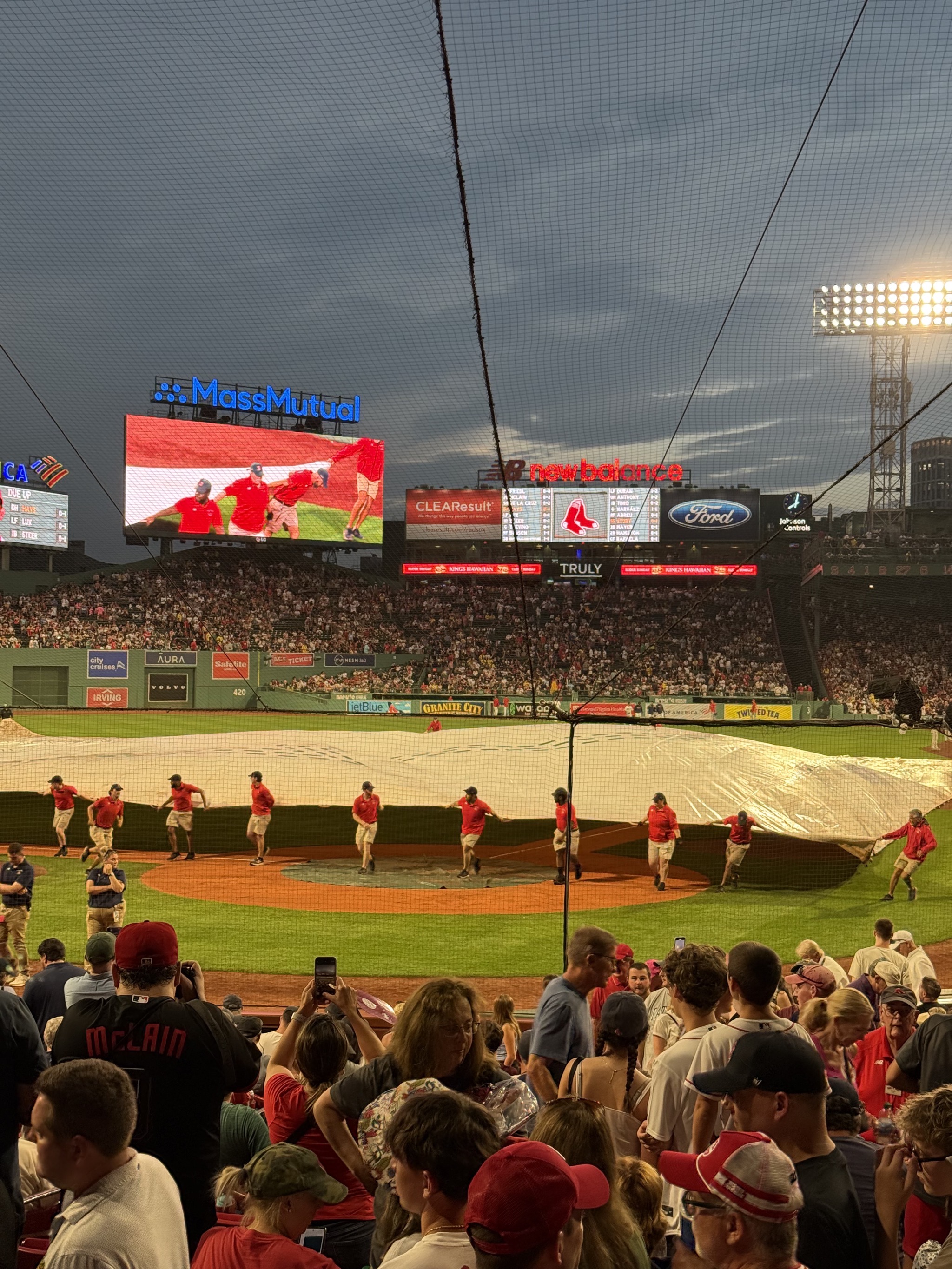 Unrolling the tarp