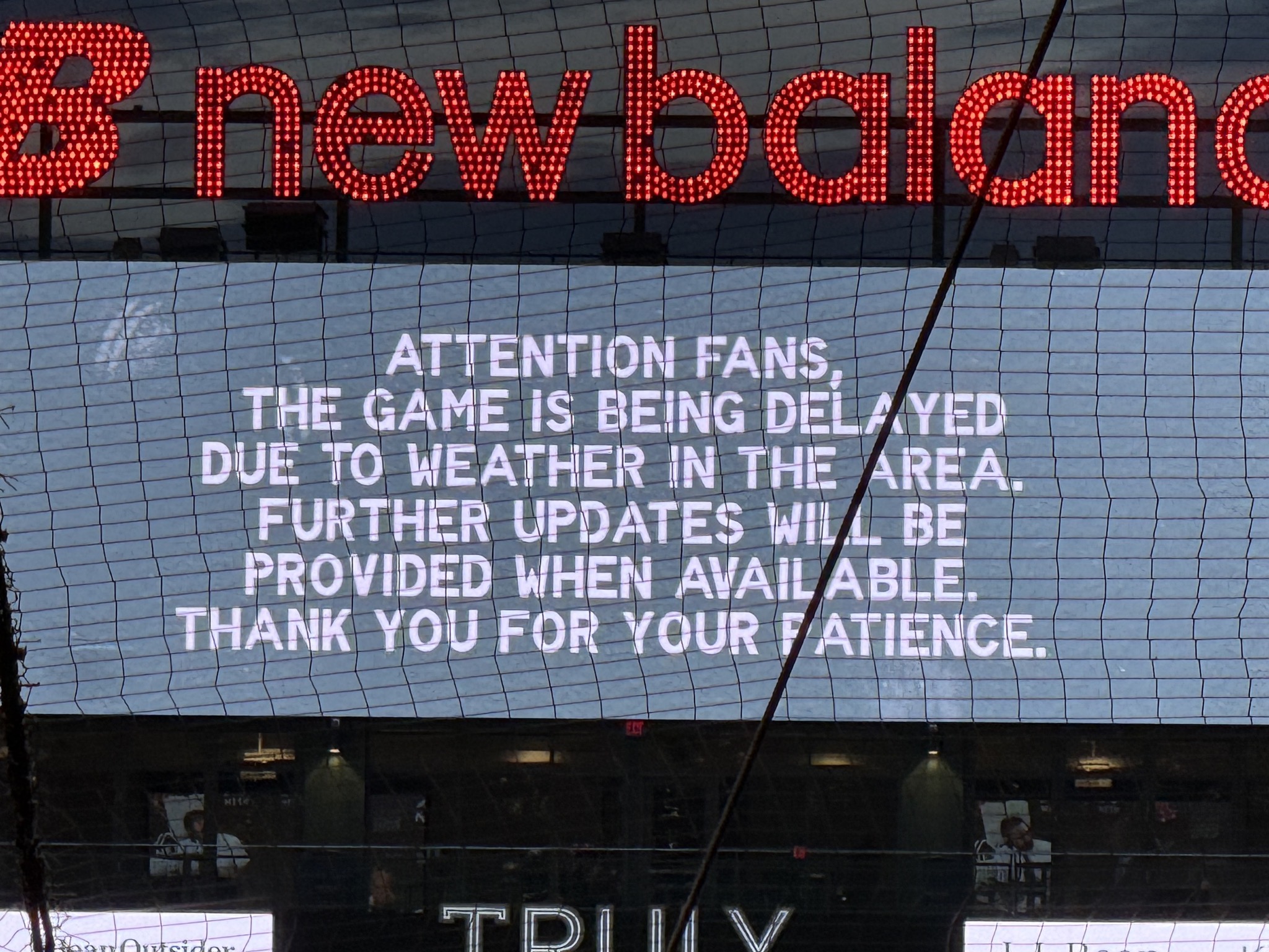 Game delayed