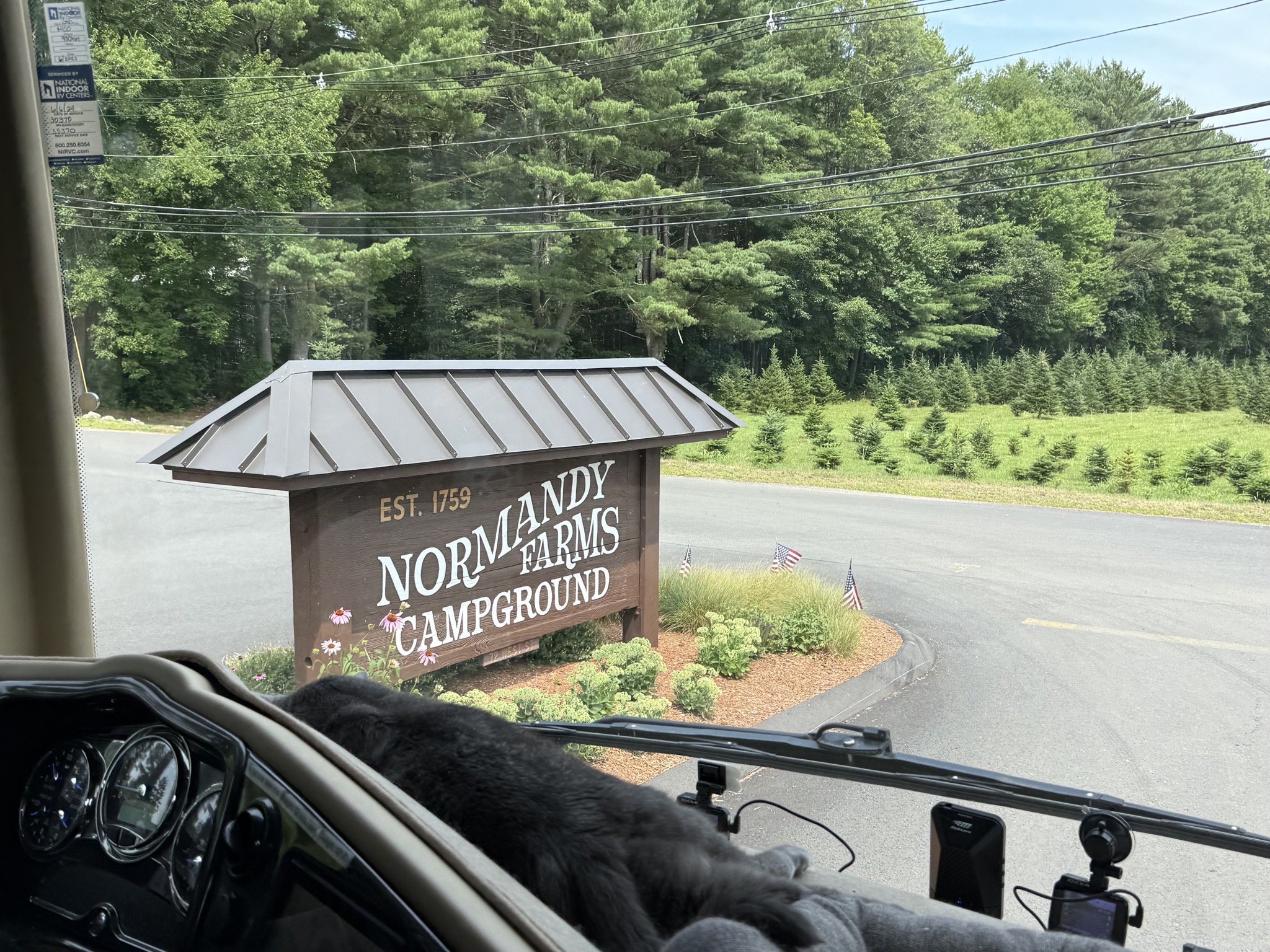 Leaving the campground