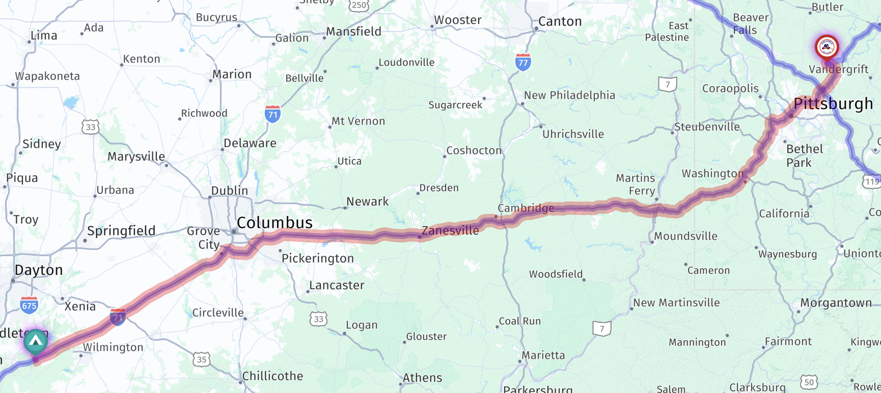 Route map