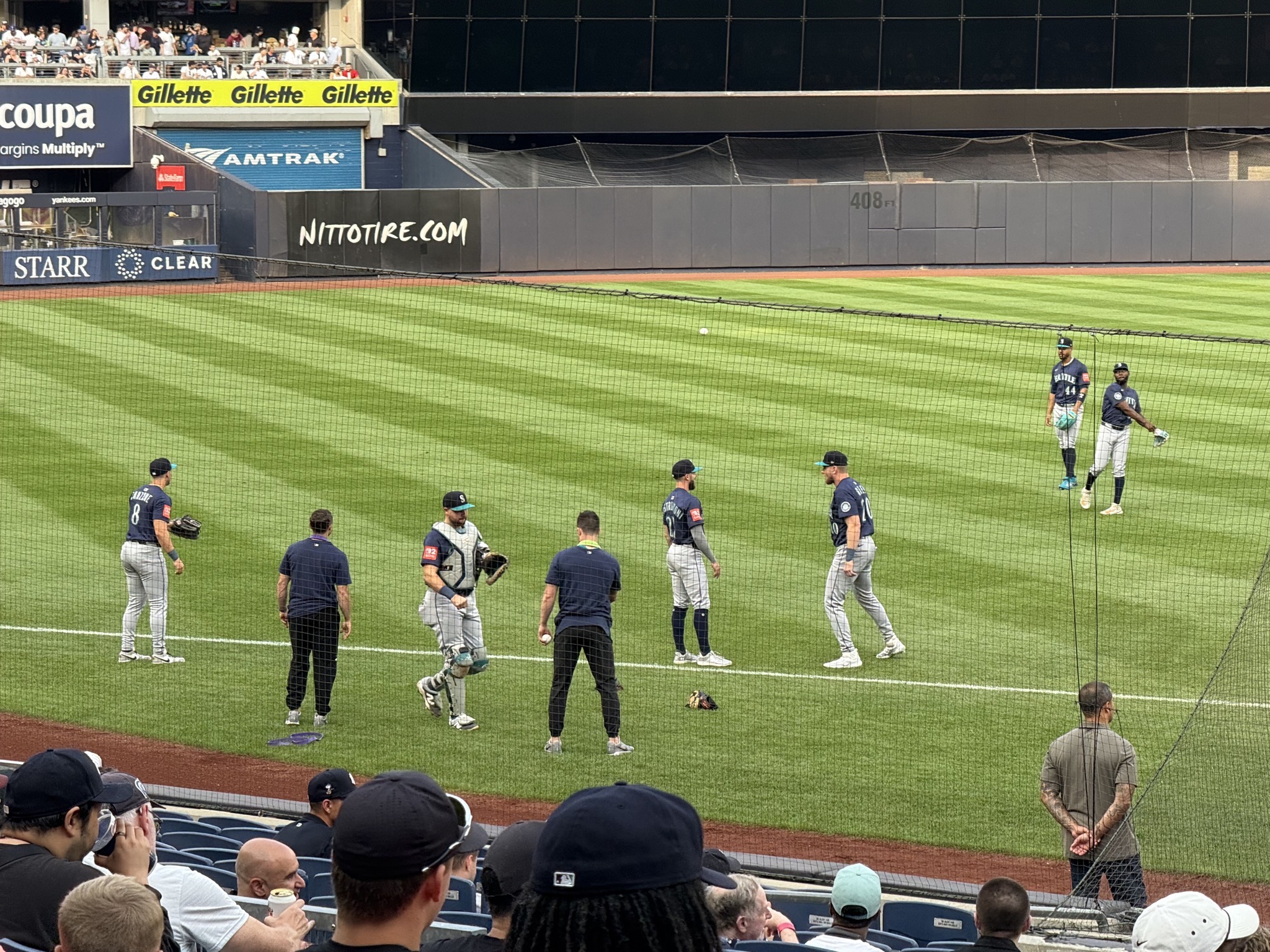 Mariners warming up